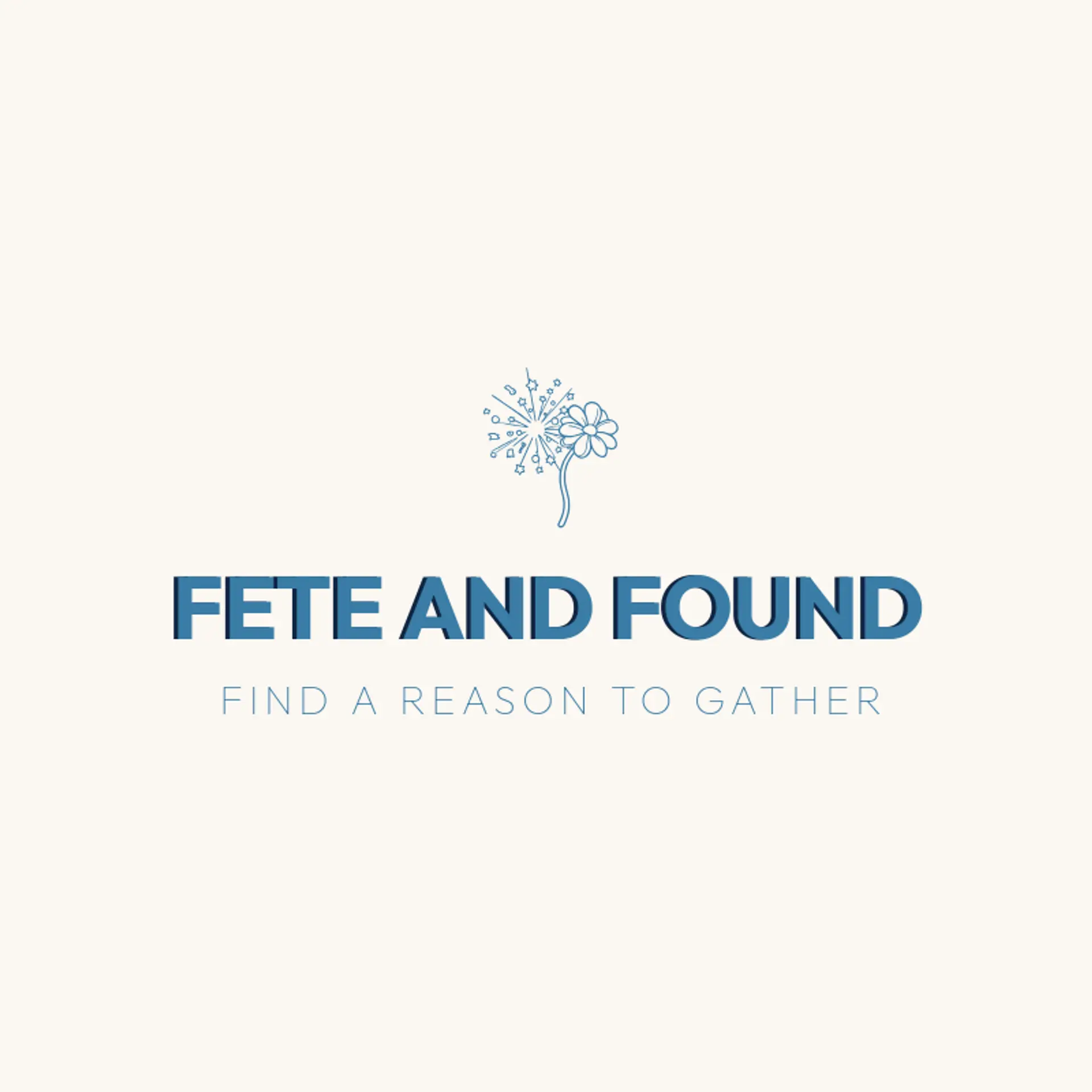 Fete and Found logo for event