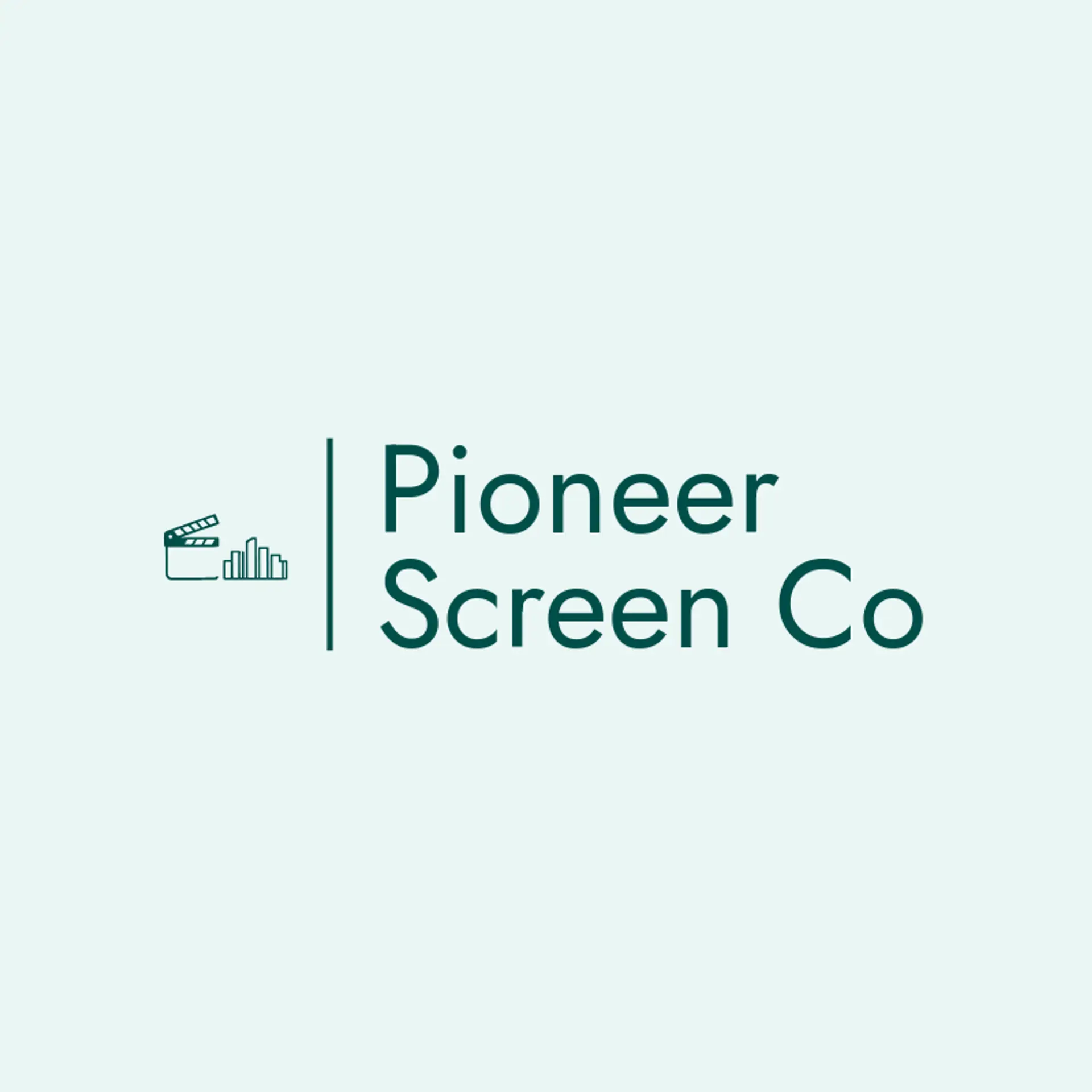 Pioneer Screen Co logo for cinematic