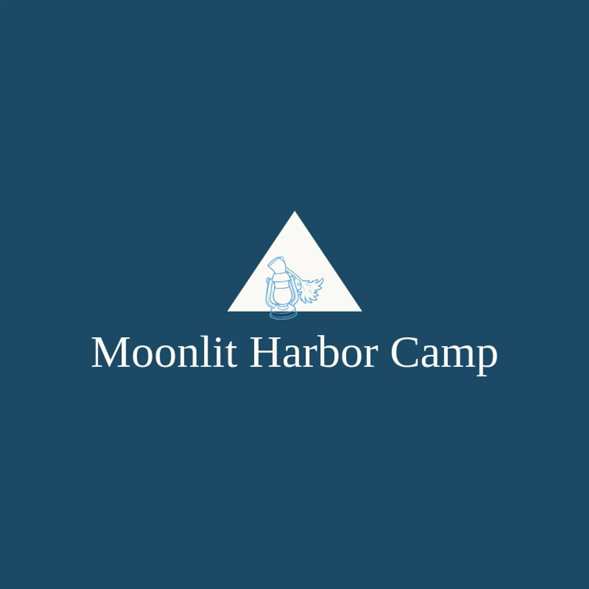 Moonlit Harbor Camp logo for camp