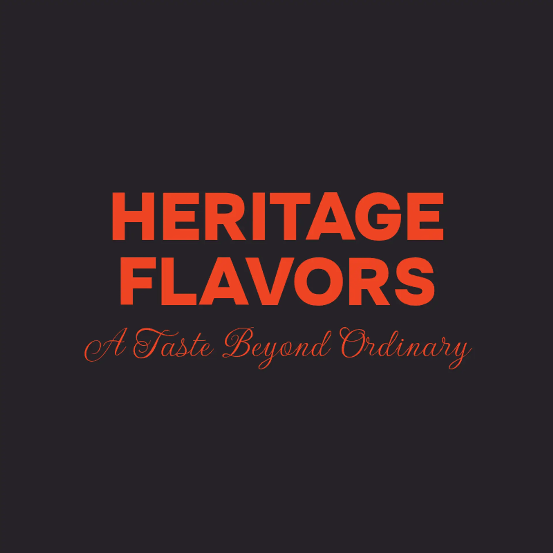 Heritage Flavors logo for restaurant