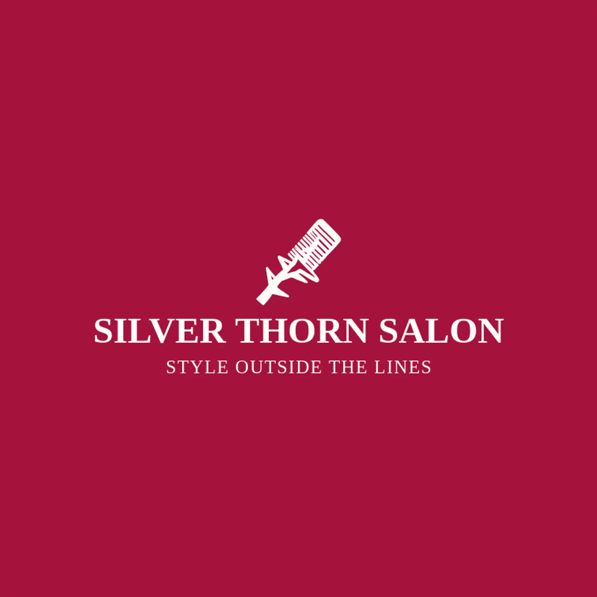 Silver Thorn Salon logo for goth