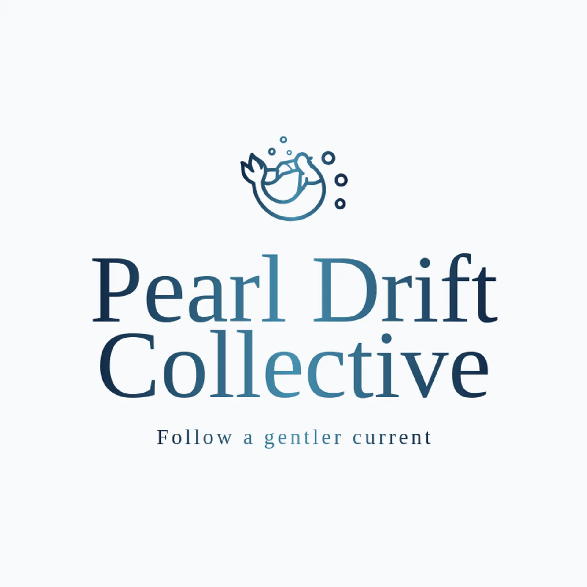 Pearl Drift Collective logo for mermaid
