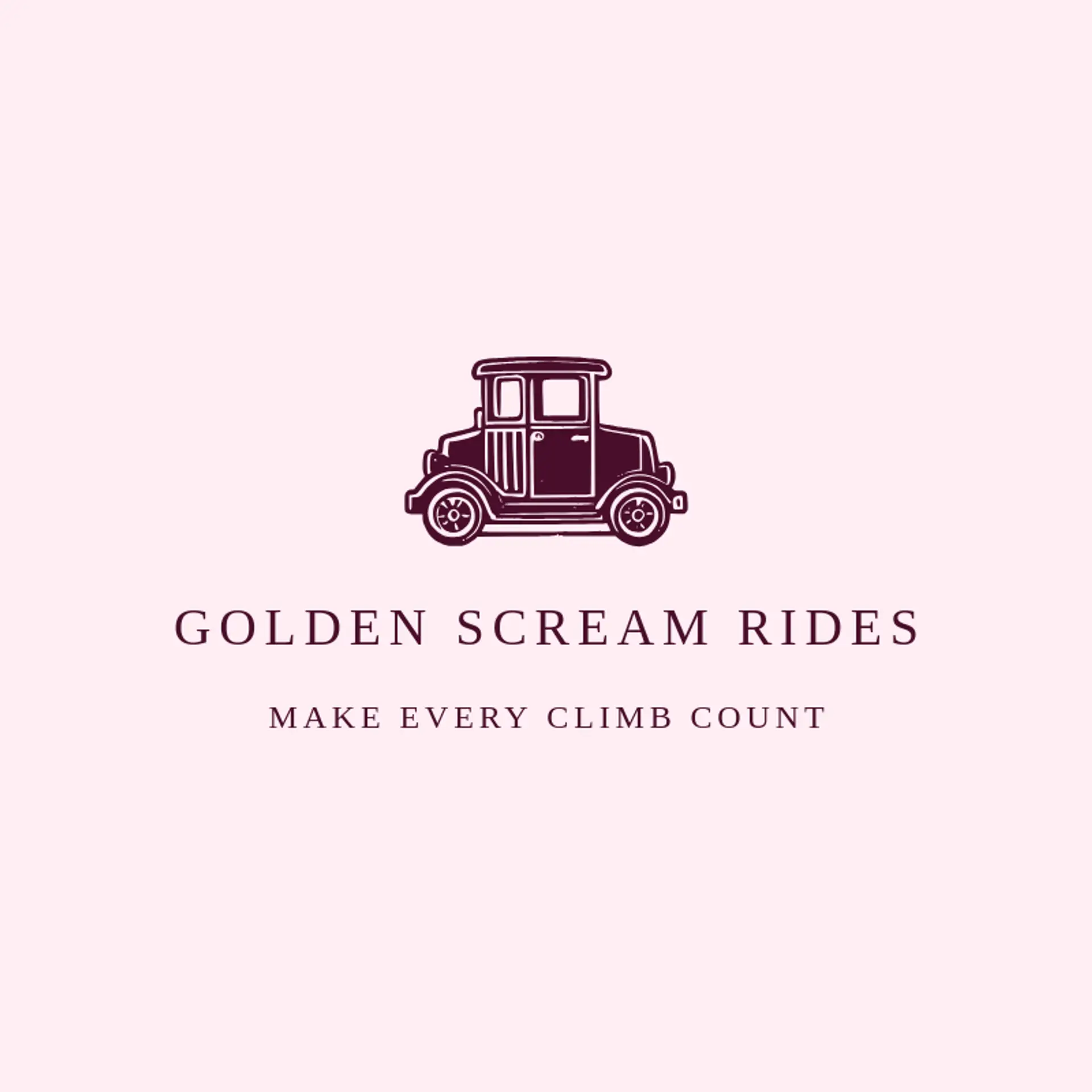 Golden Scream Rides logo for roller coaster