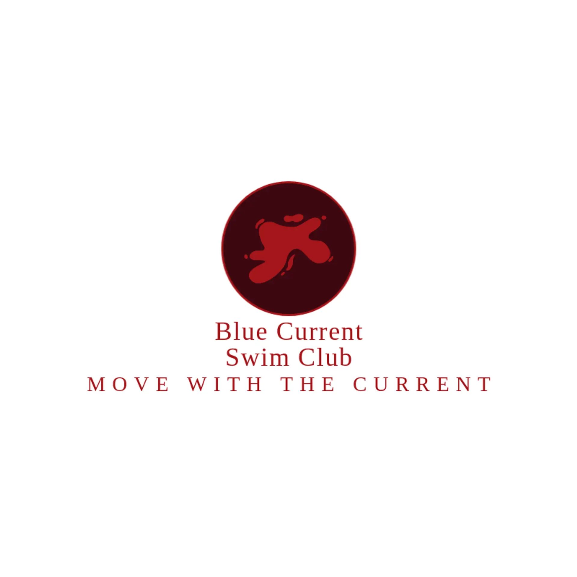 Blue Current Swim Club logo for splash