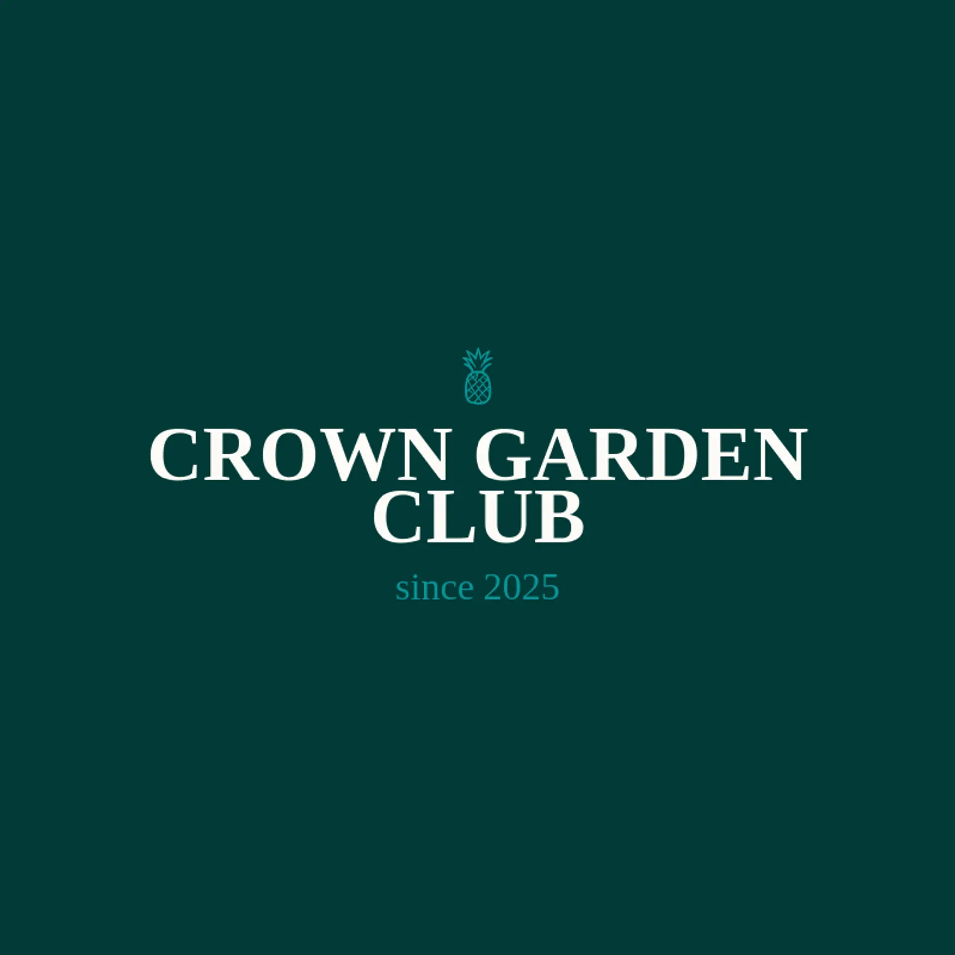 Crown Garden Club logo for pineapple