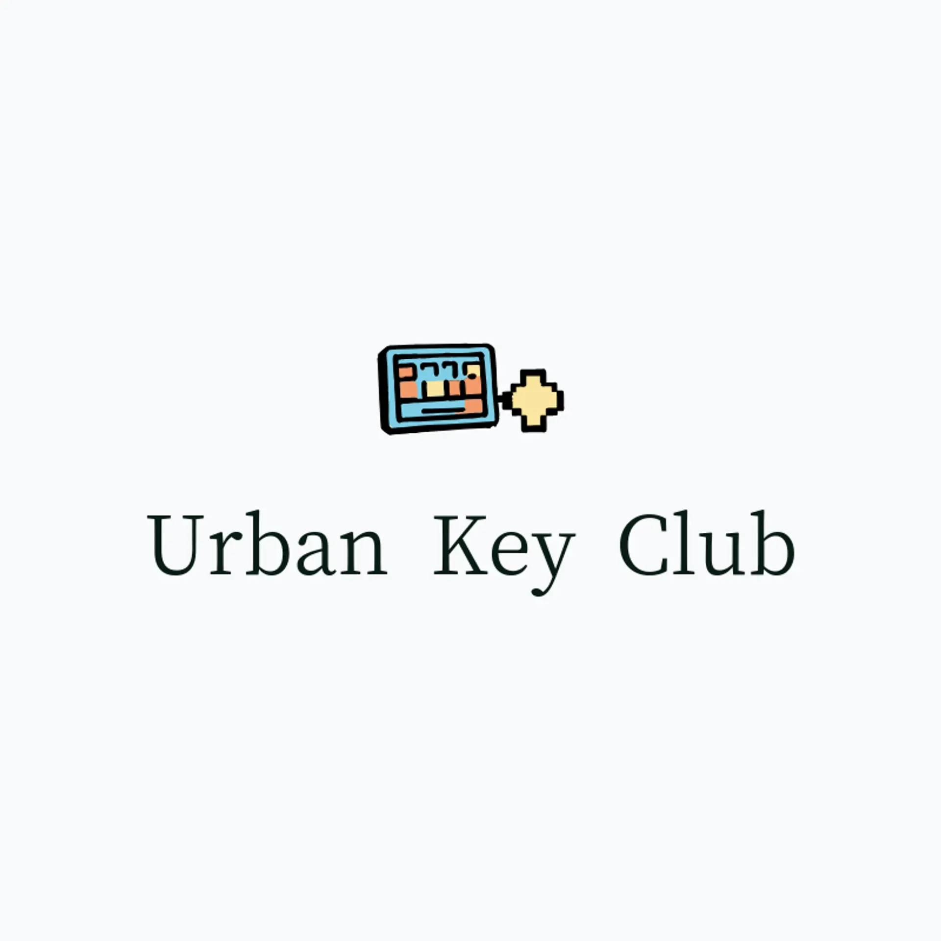 Urban Key Club logo for cyber cafe