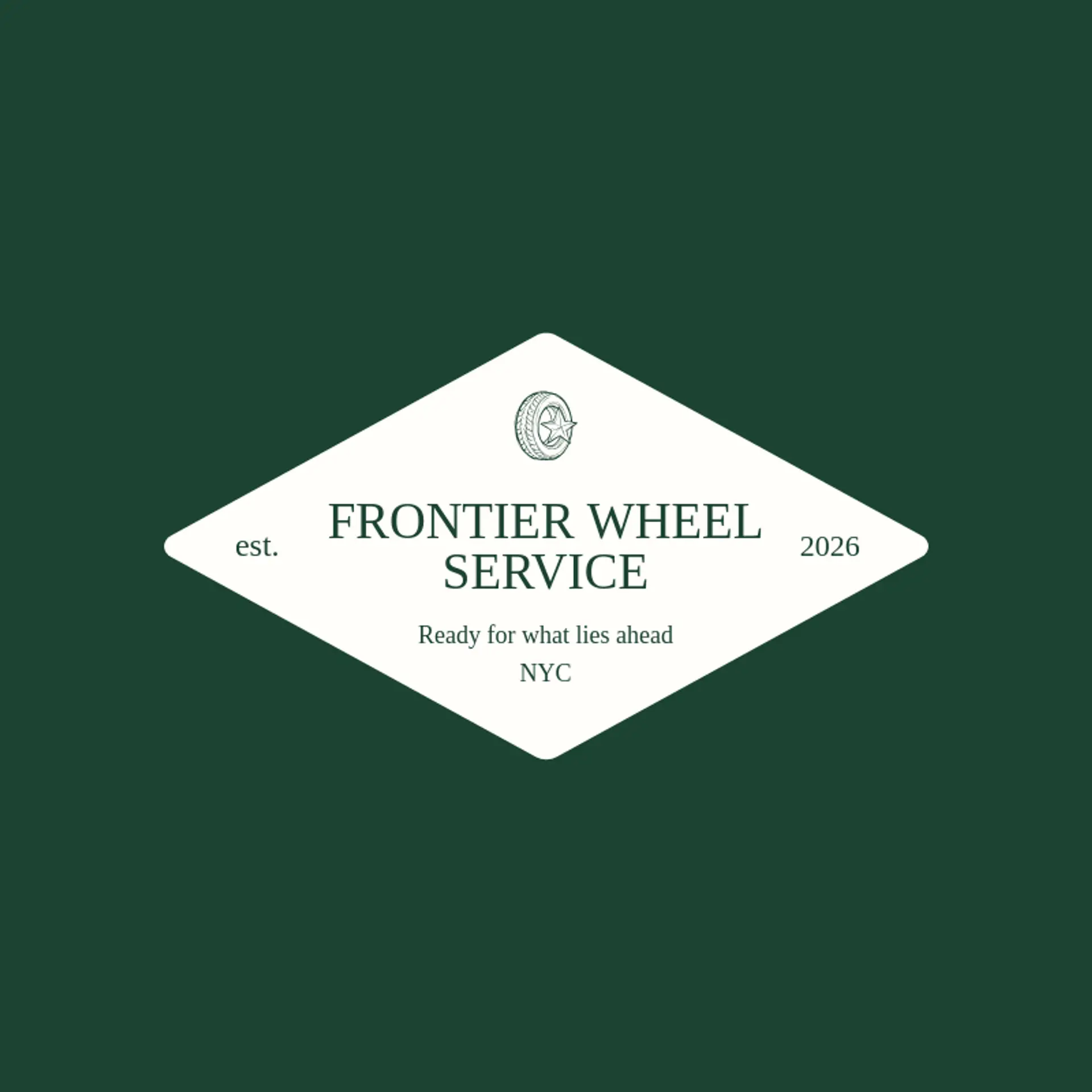 Frontier Wheel Service logo for tire shop