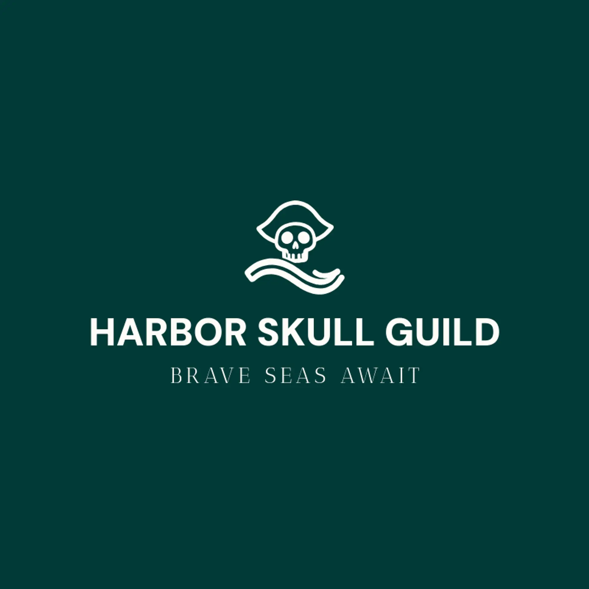 Harbor Skull Guild logo for pirate
