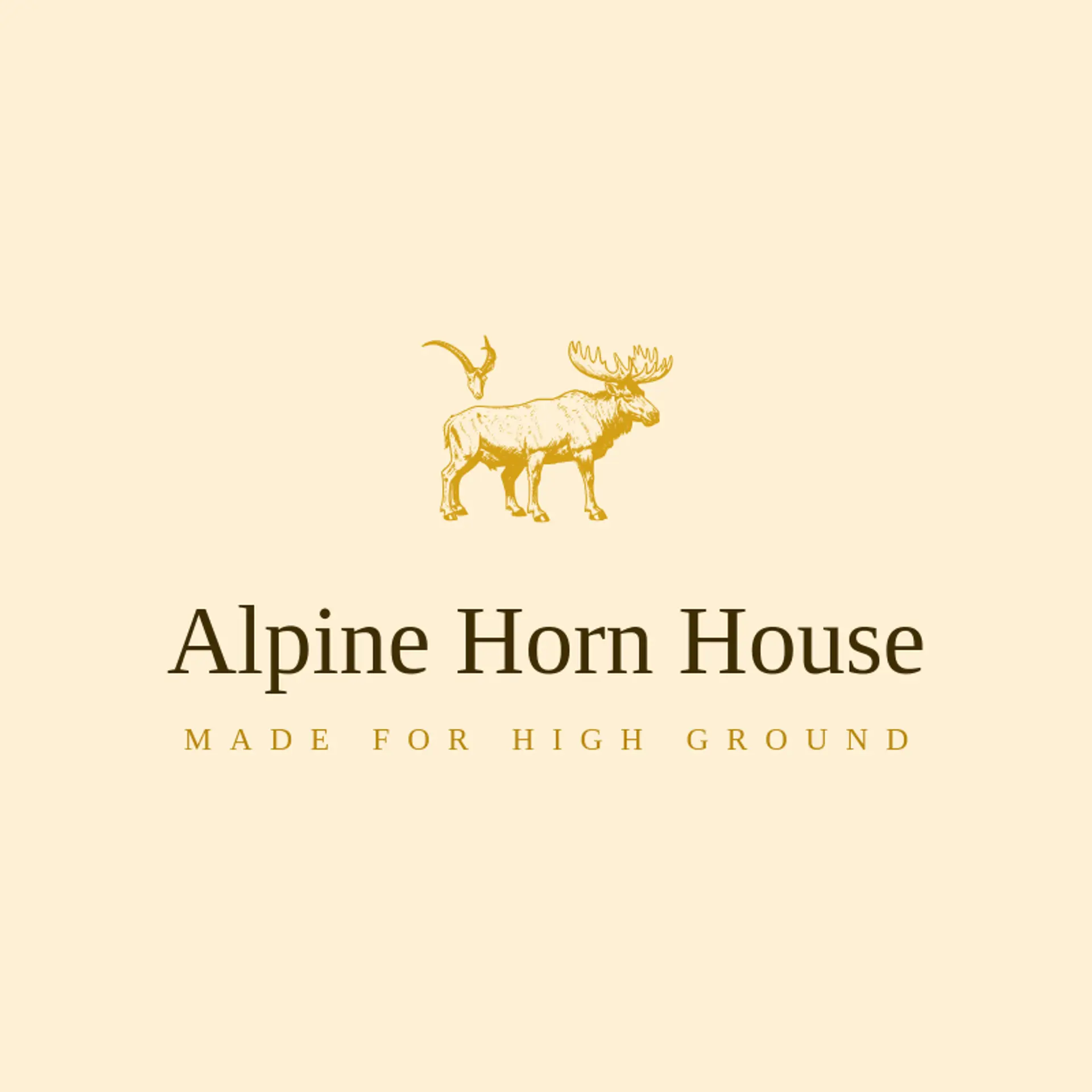 Alpine Horn House logo for moose