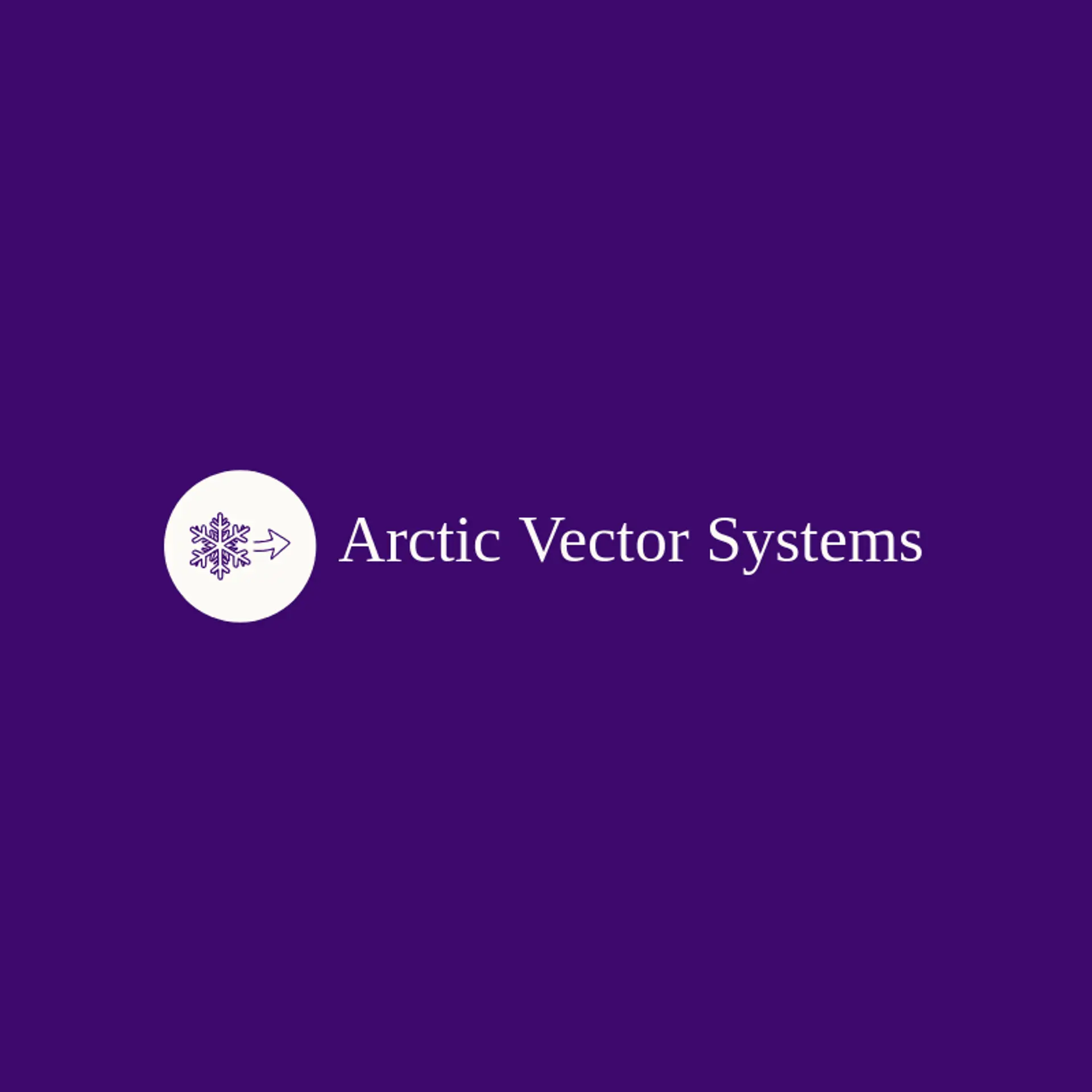 Arctic Vector Systems logo for snowflake