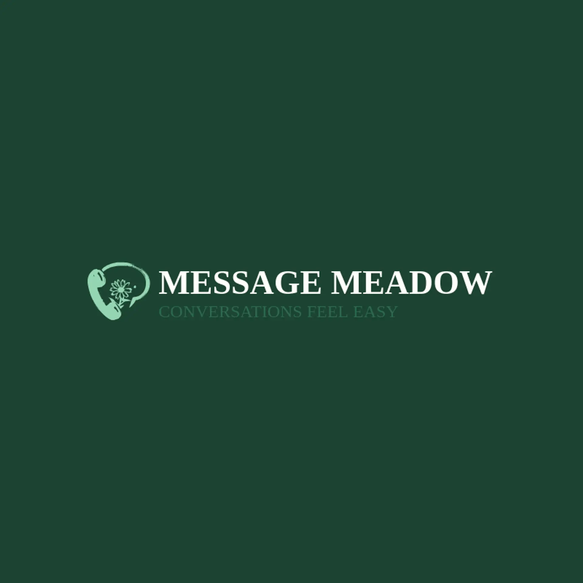 Message Meadow logo for telephone