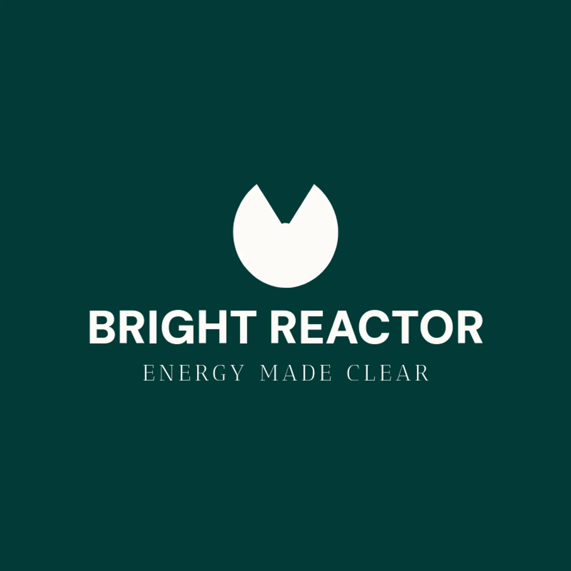 Bright Reactor logo for nuclear