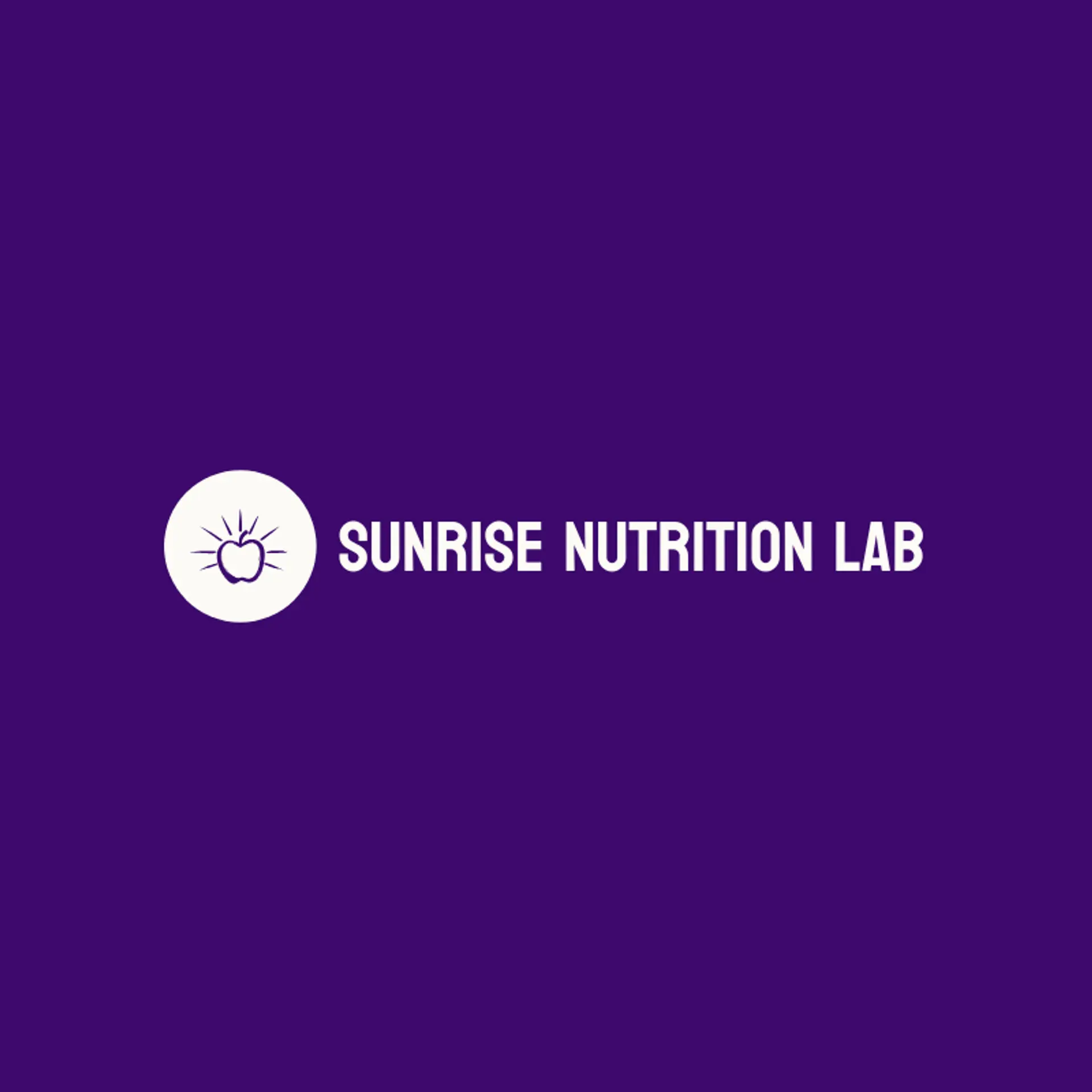 Sunrise Nutrition Lab logo for apple