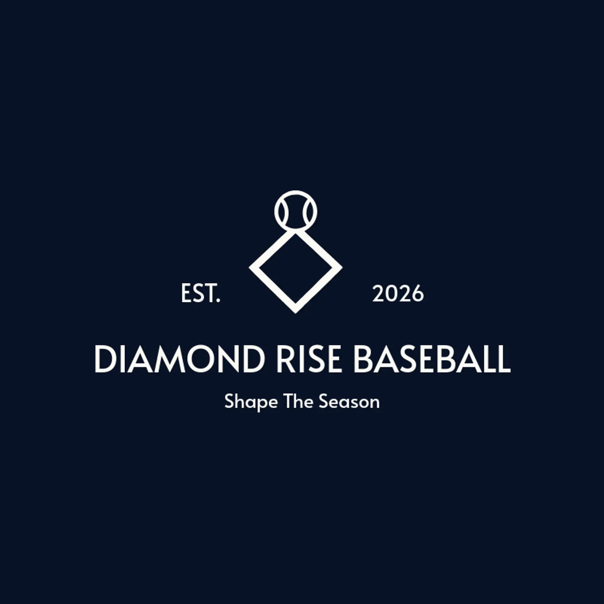 Diamond Rise Baseball logo for baseball