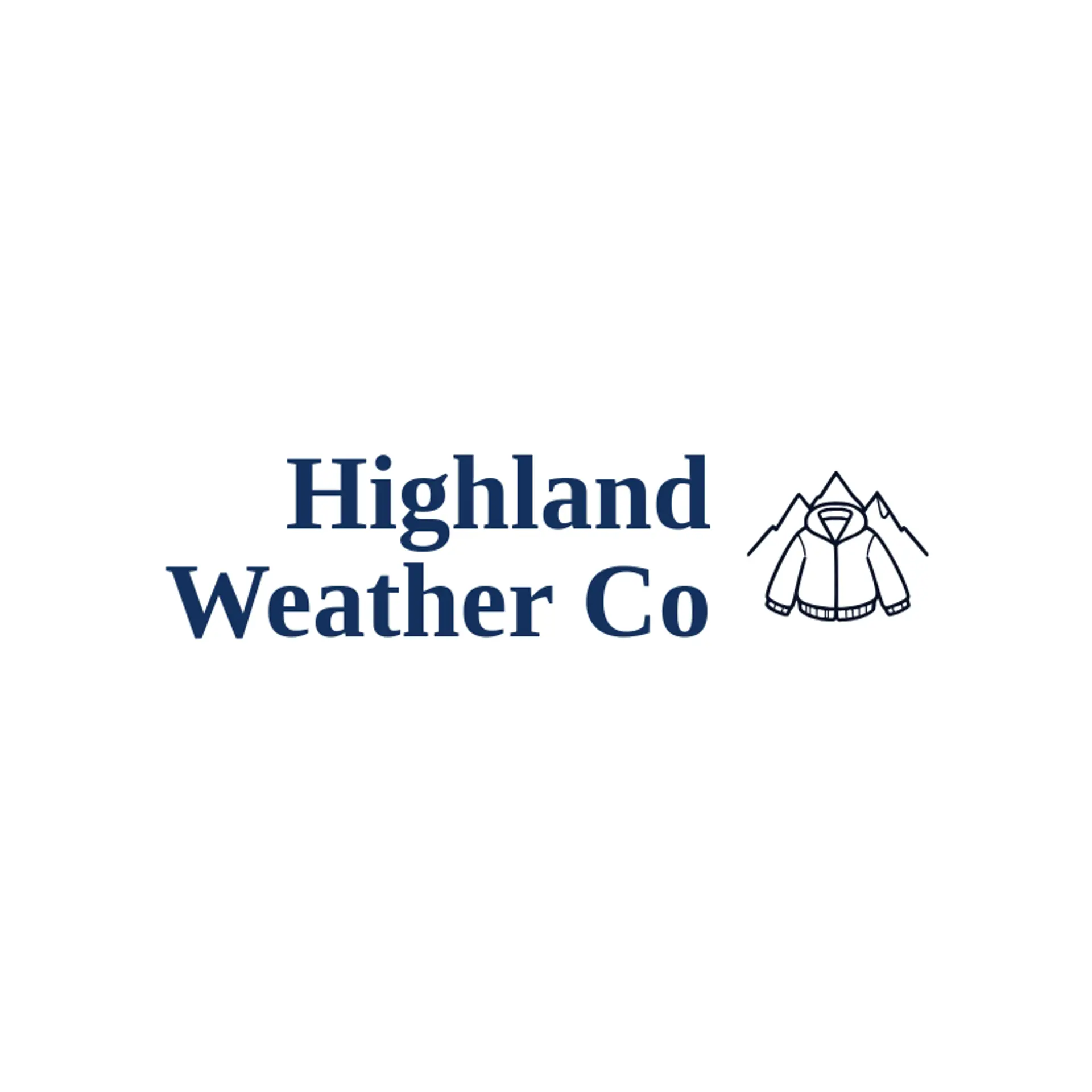 Highland Weather Co logo for jacket