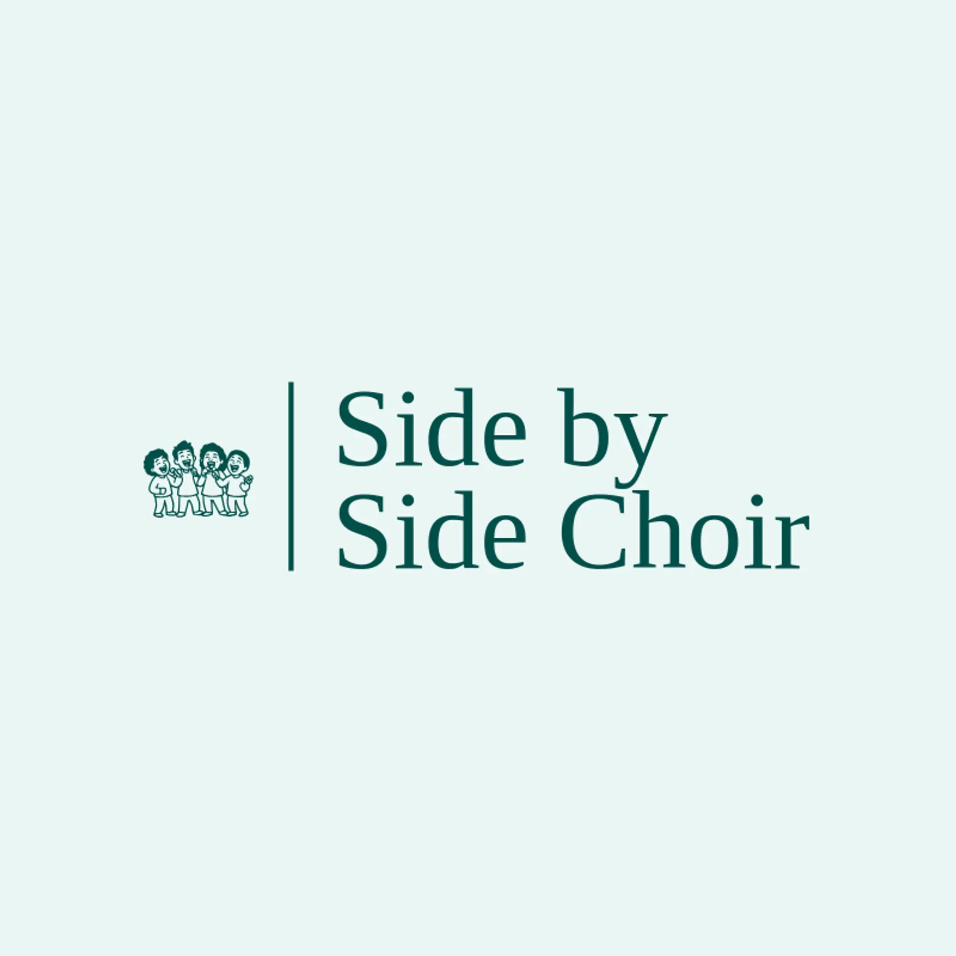 Side by Side Choir logo for singing