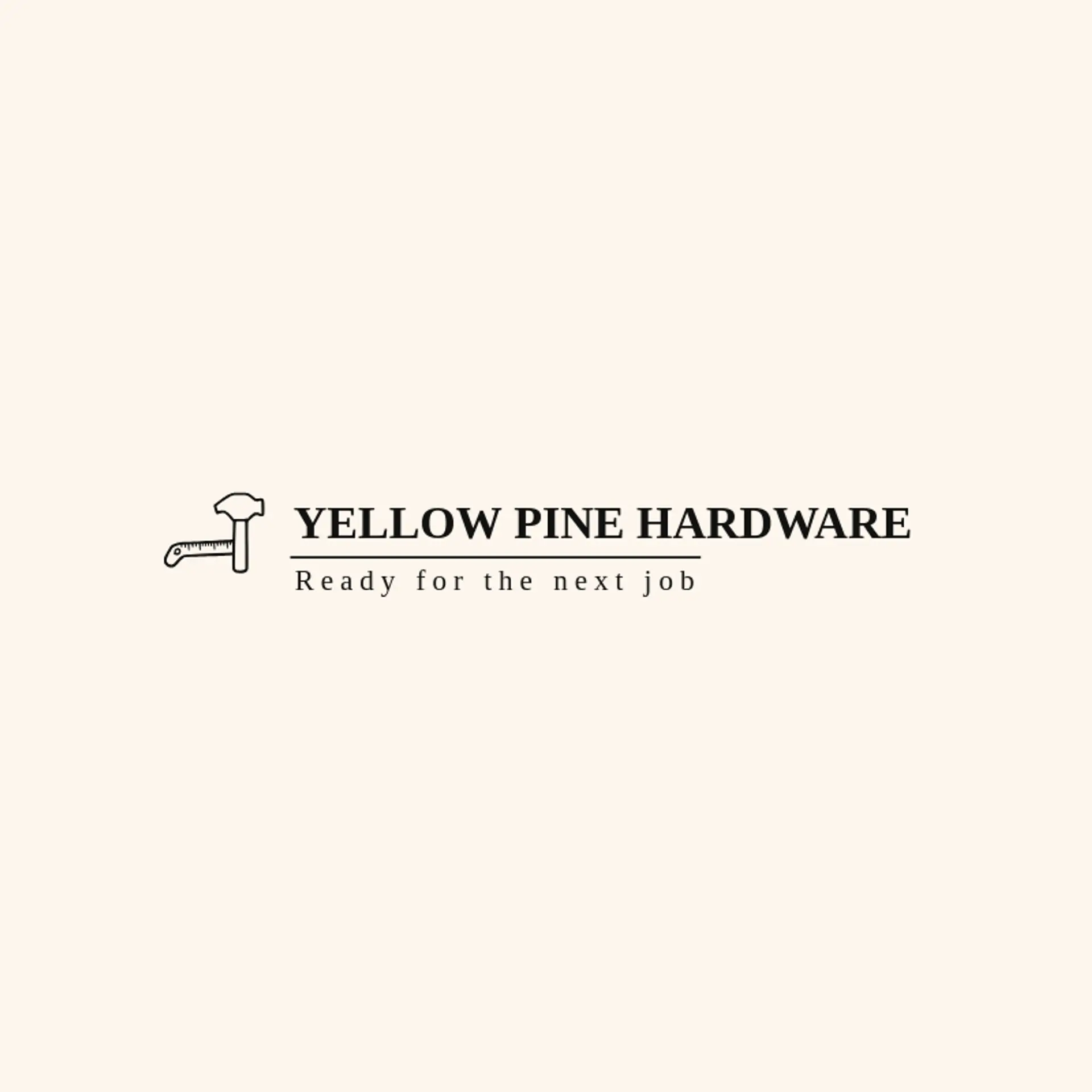 Yellow Pine Hardware logo for hammer