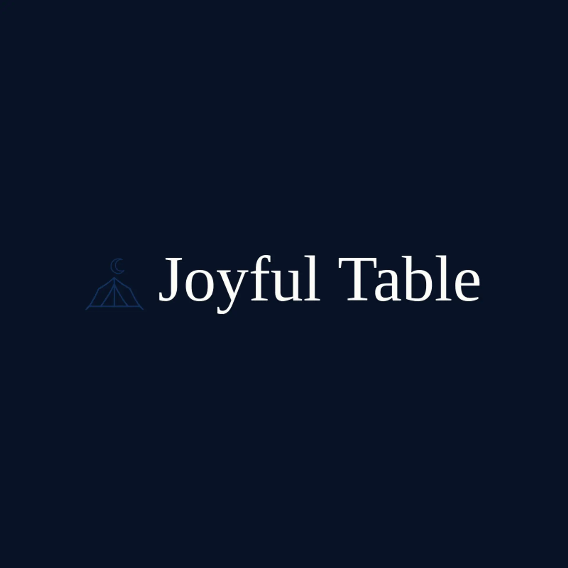 Joyful Table logo for party rental