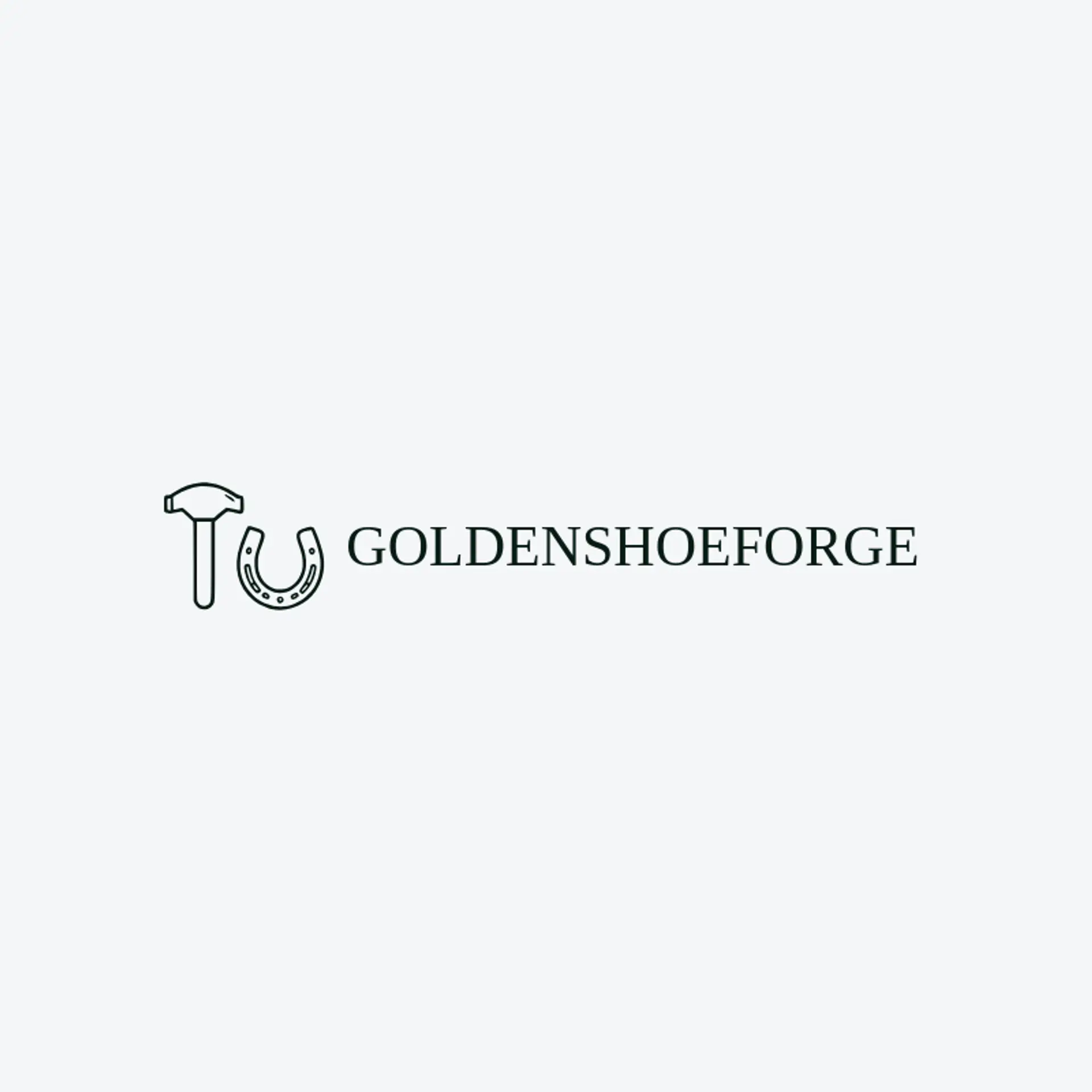 Golden Shoe Forge logo for farrier