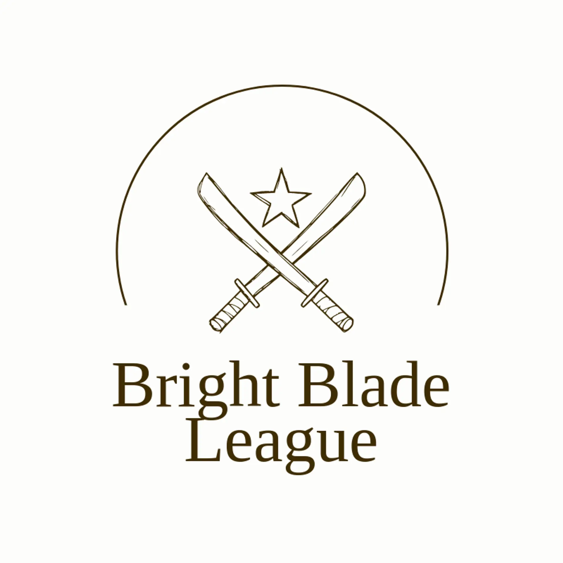 Bright Blade League logo for fencing