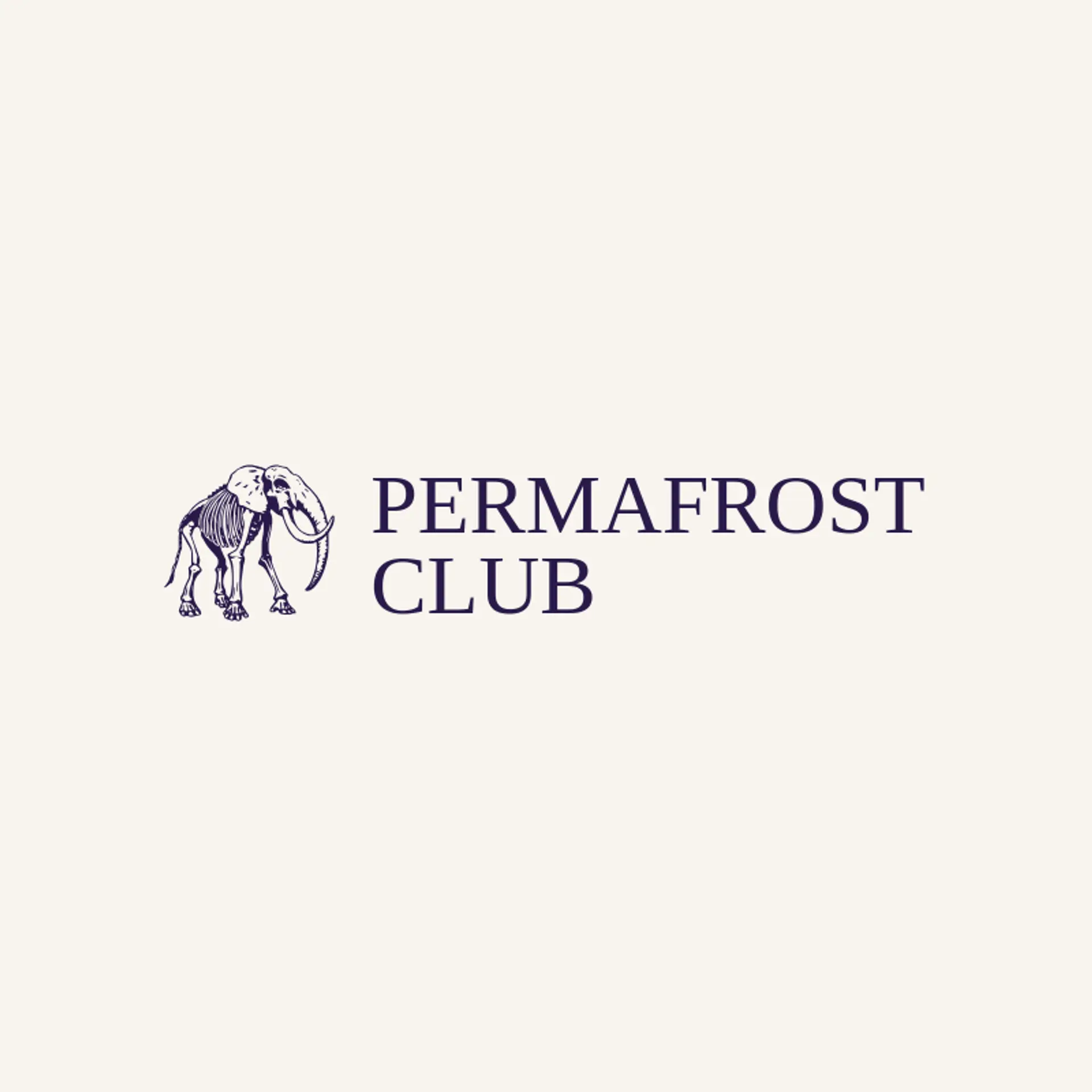 Permafrost Club logo for mammoth