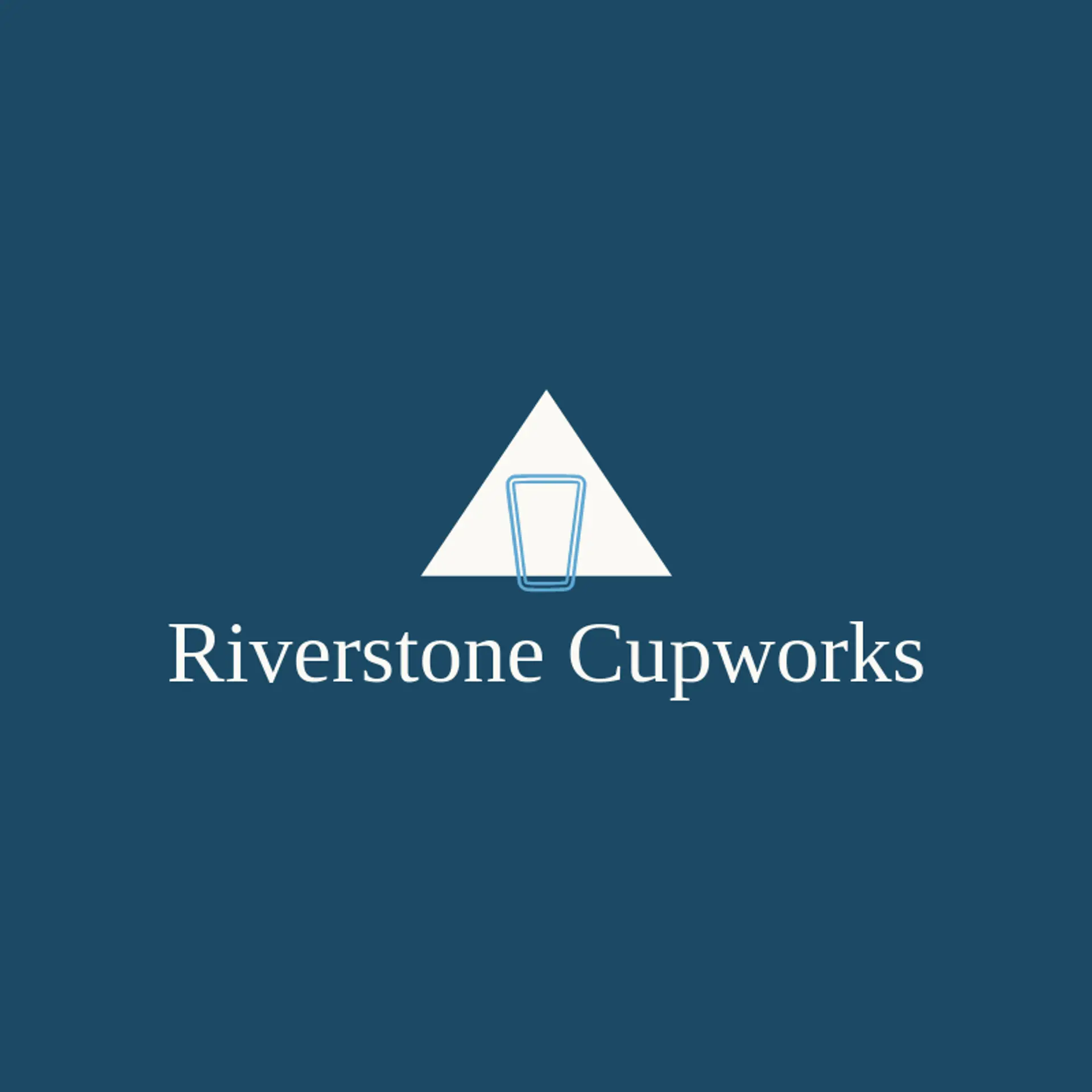 Riverstone Cupworks logo for tumbler