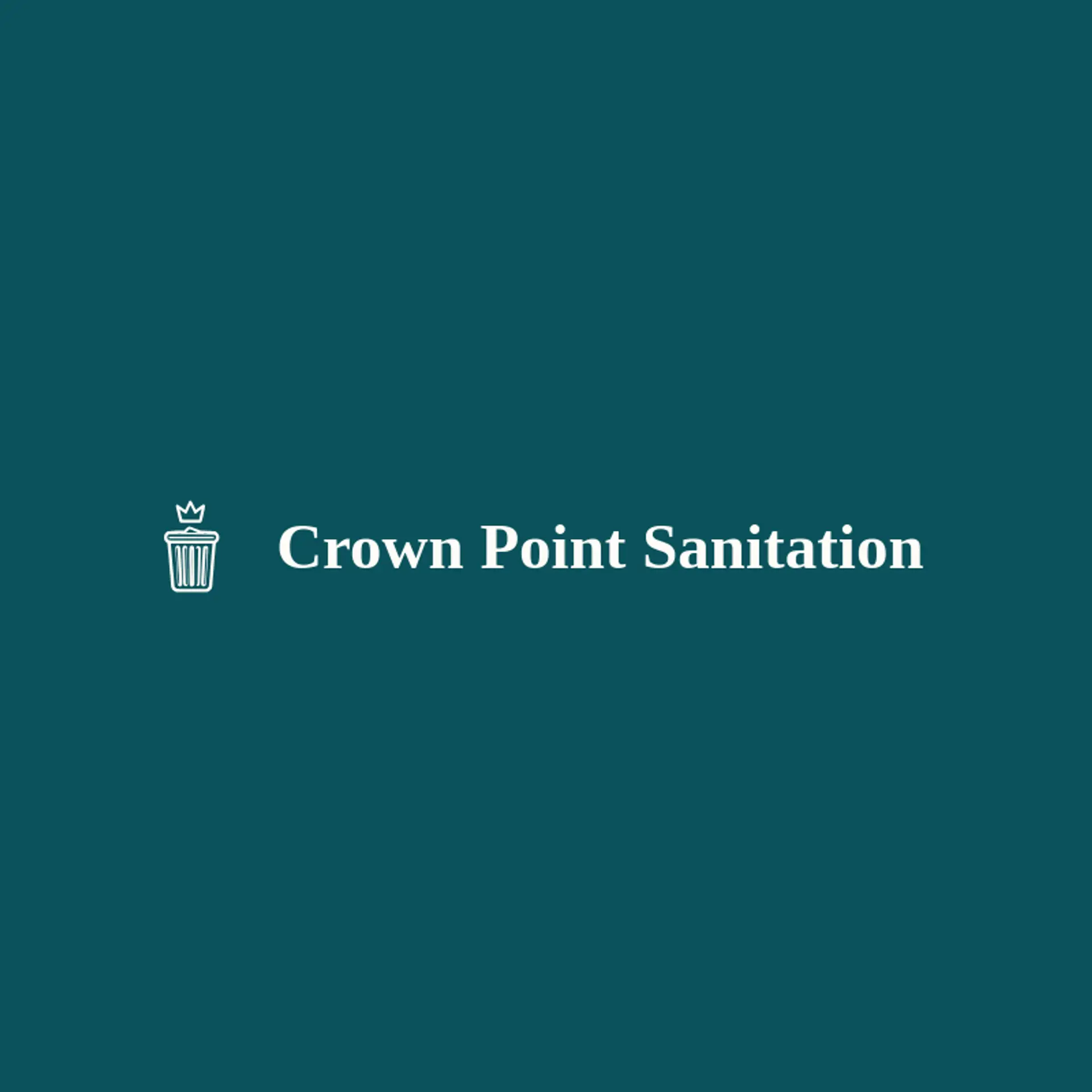 Crown Point Sanitation logo for garbage