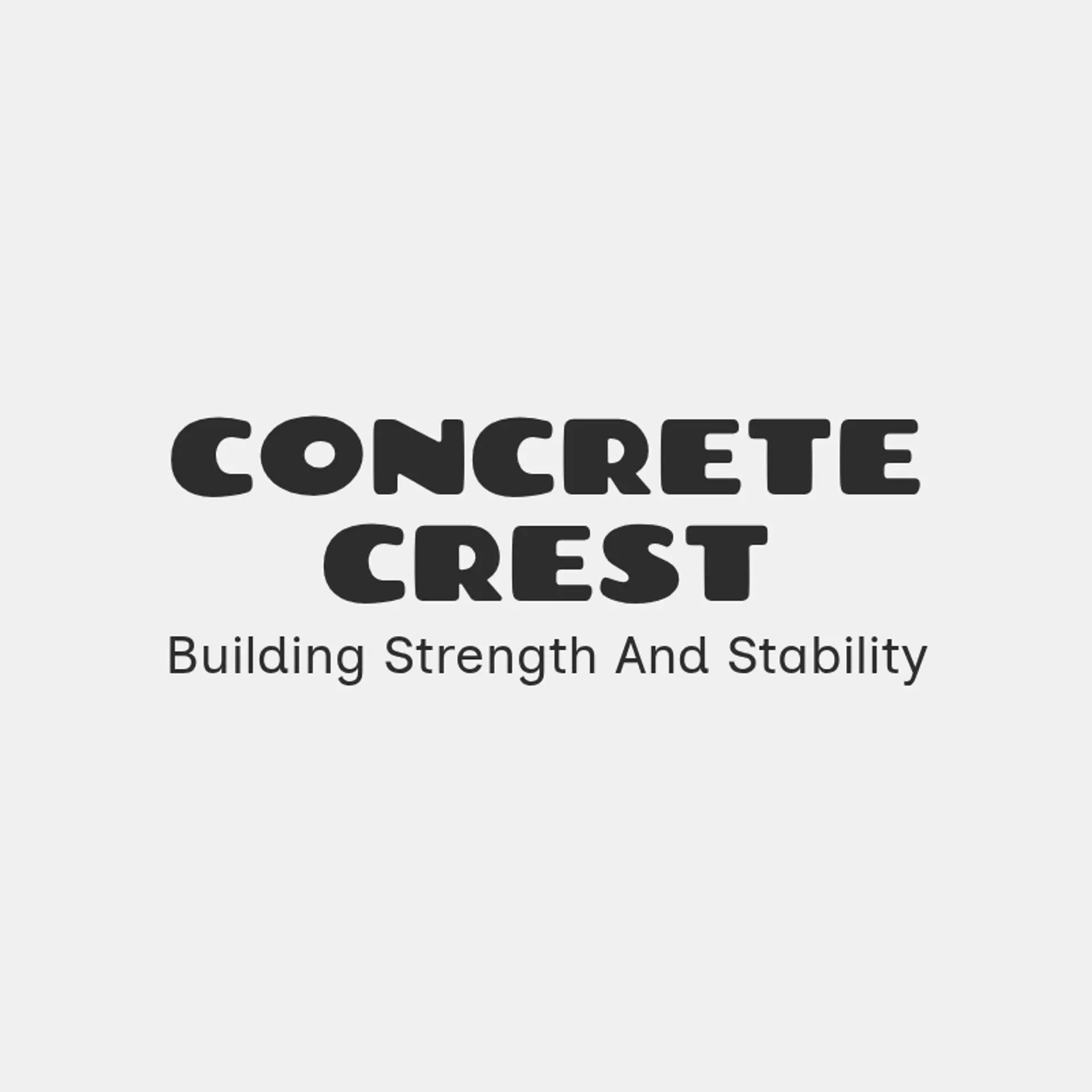 Concrete Crest logo for concrete construction