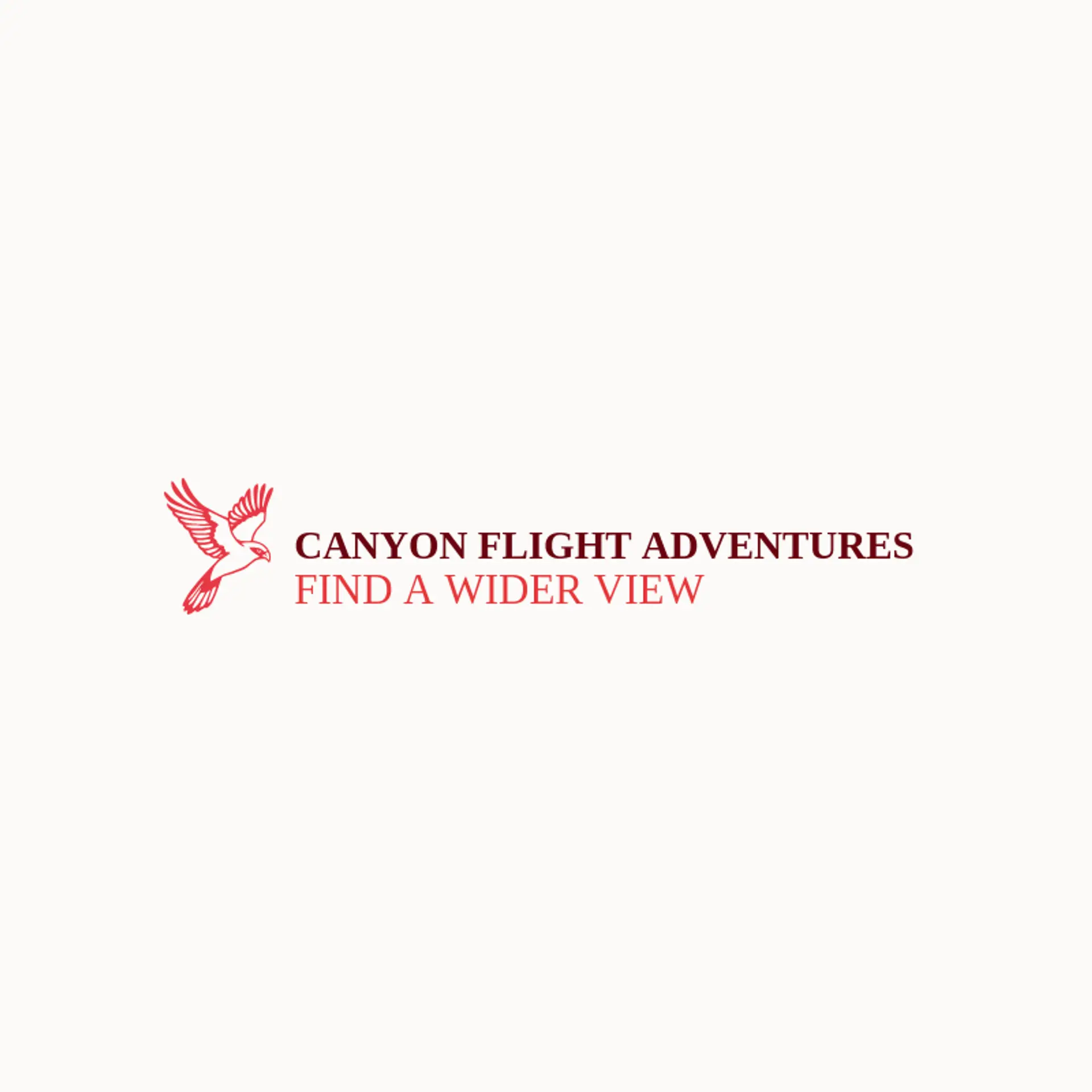 Canyon Flight Adventures logo for falcon