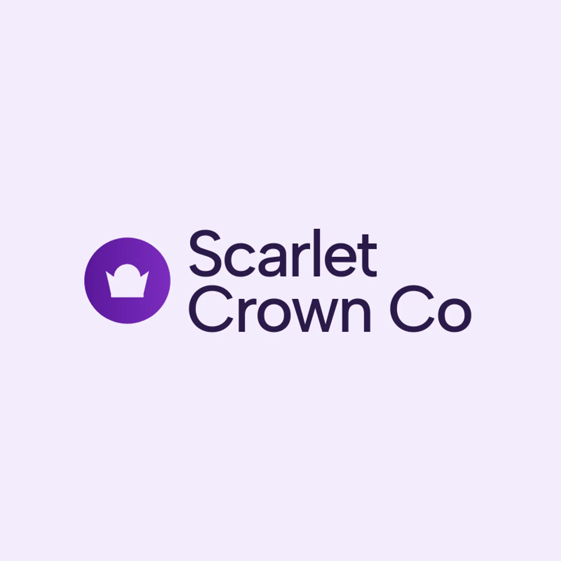 Scarlet Crown Co logo for cardinal