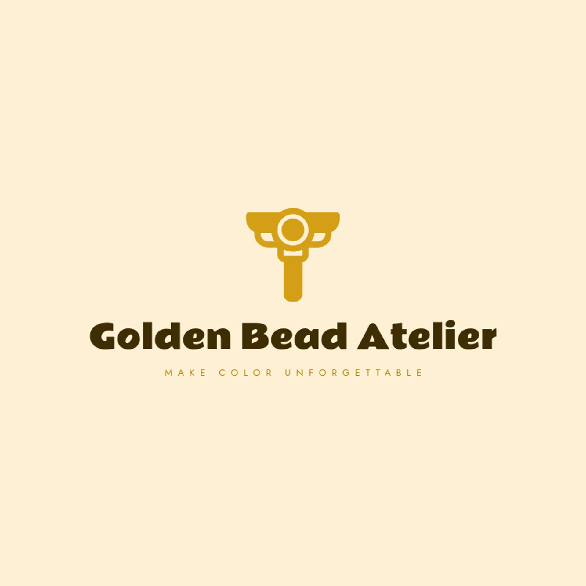 Golden Bead Atelier logo for mardi gras