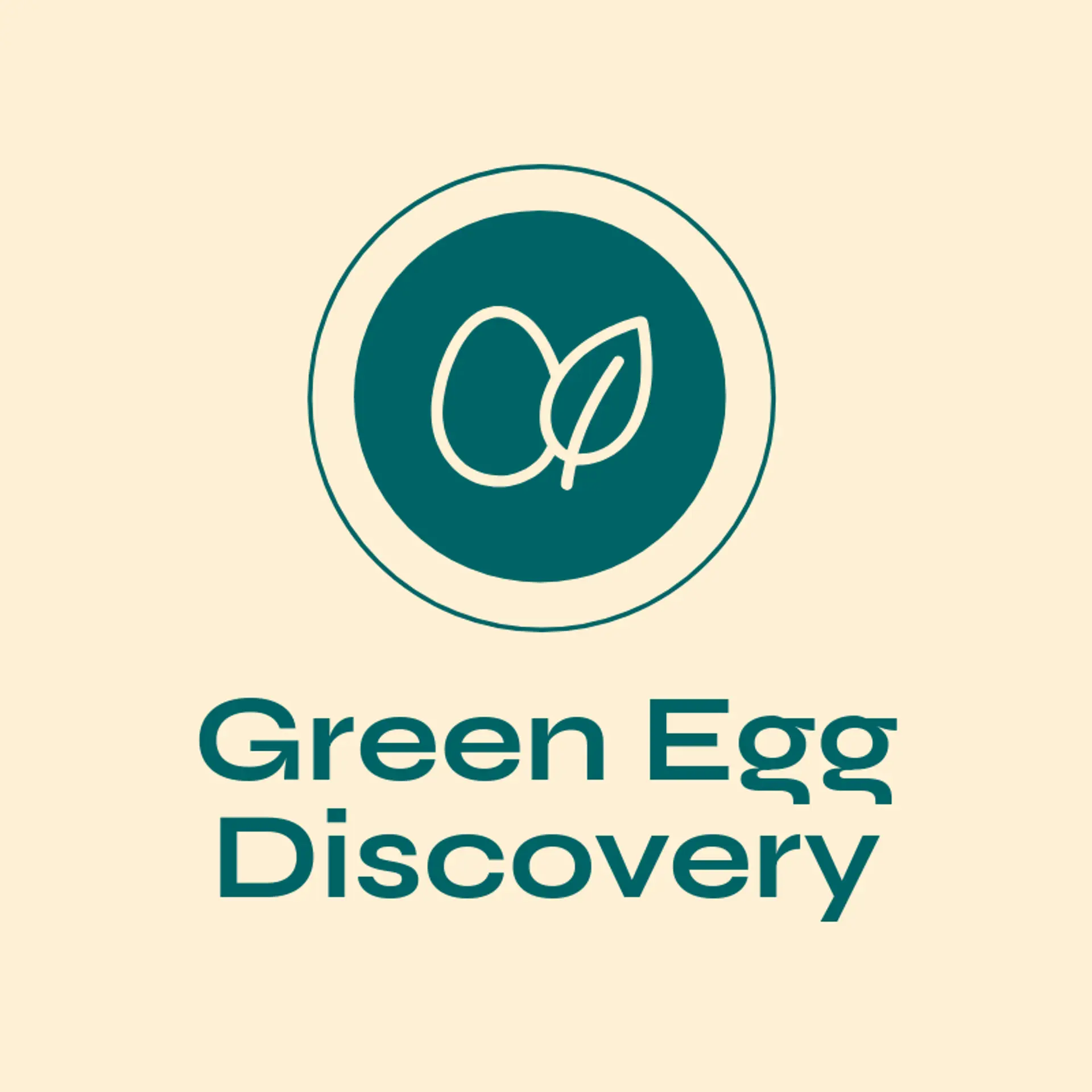 Green Egg Discovery logo for dinosaur