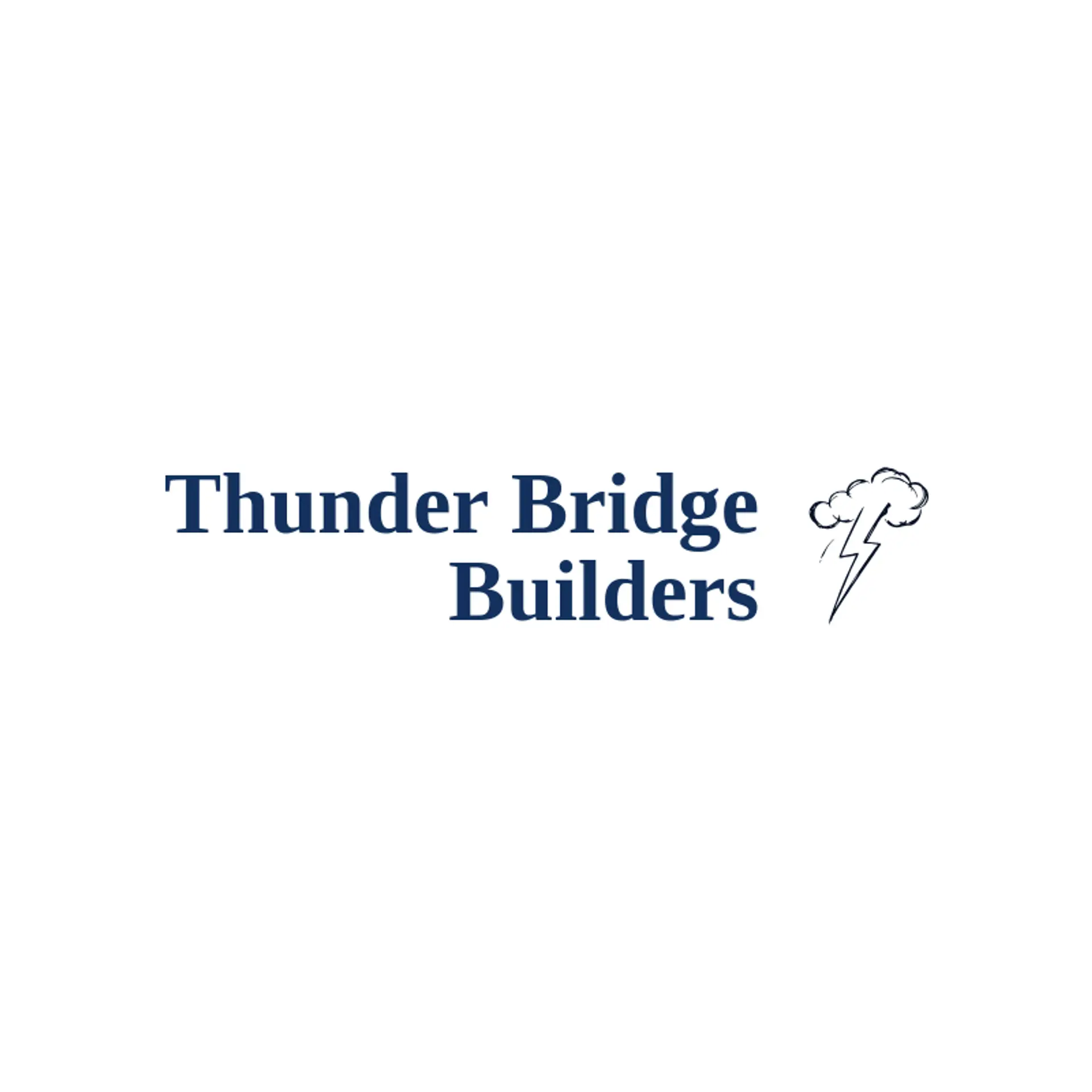 Thunder Bridge Builders logo for thunder