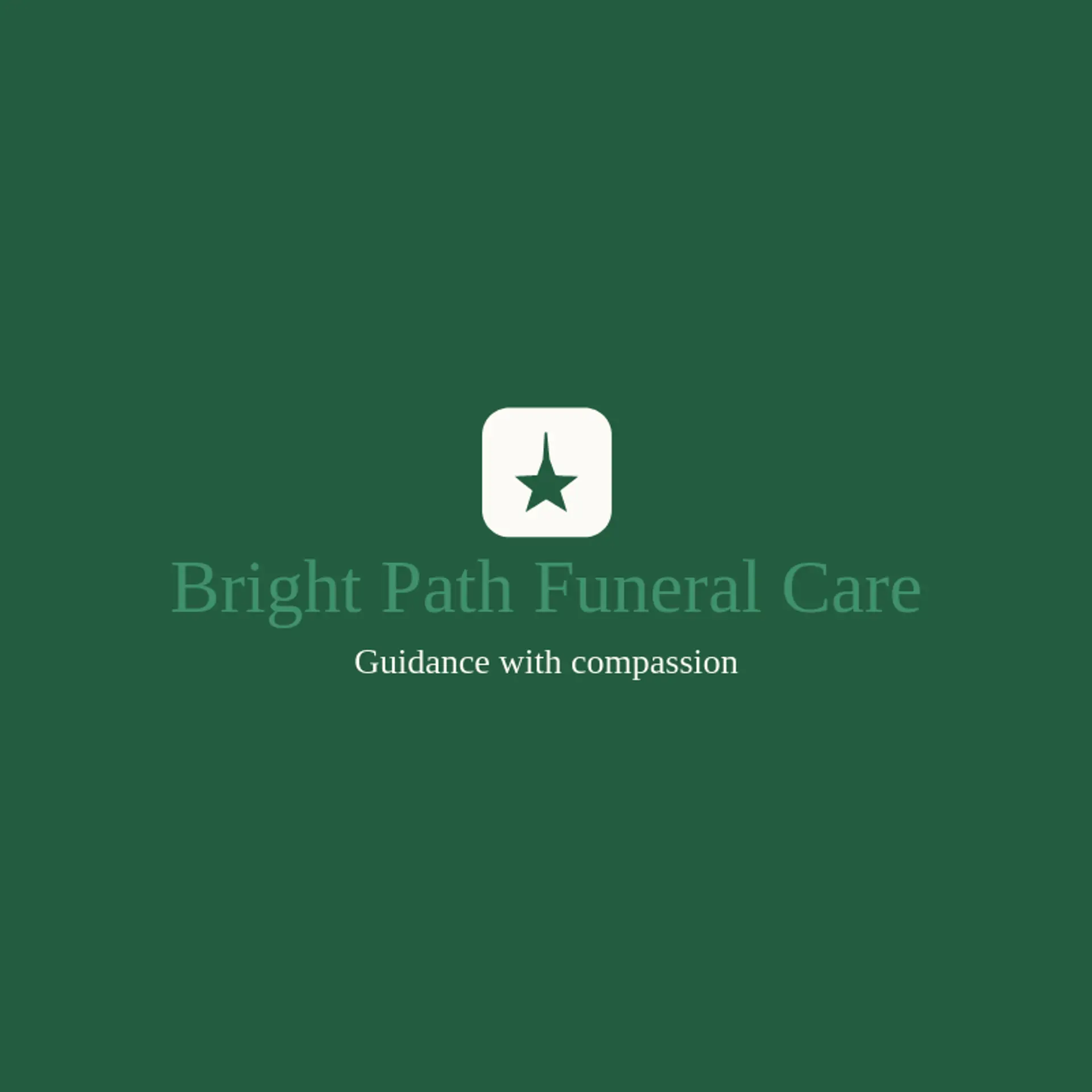 Bright Path Funeral Care logo for funeral home