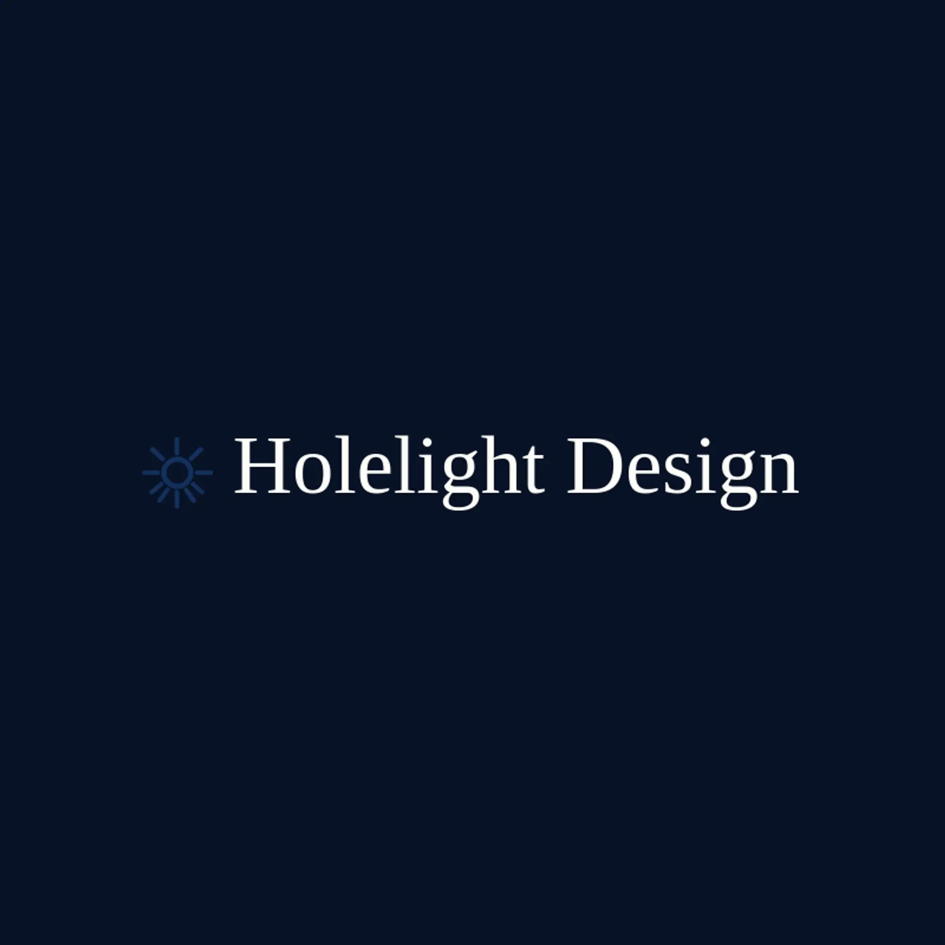 Holelight Design logo for hole