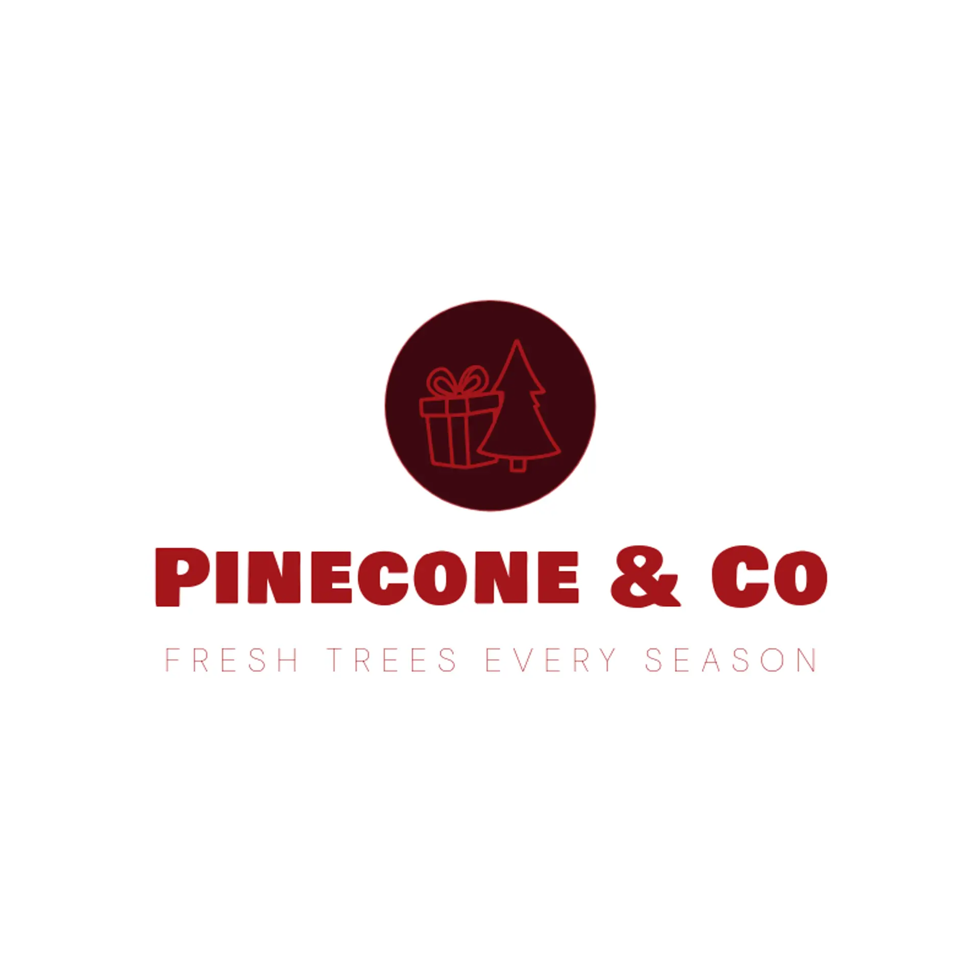 Pinecone & Co logo for christmas tree