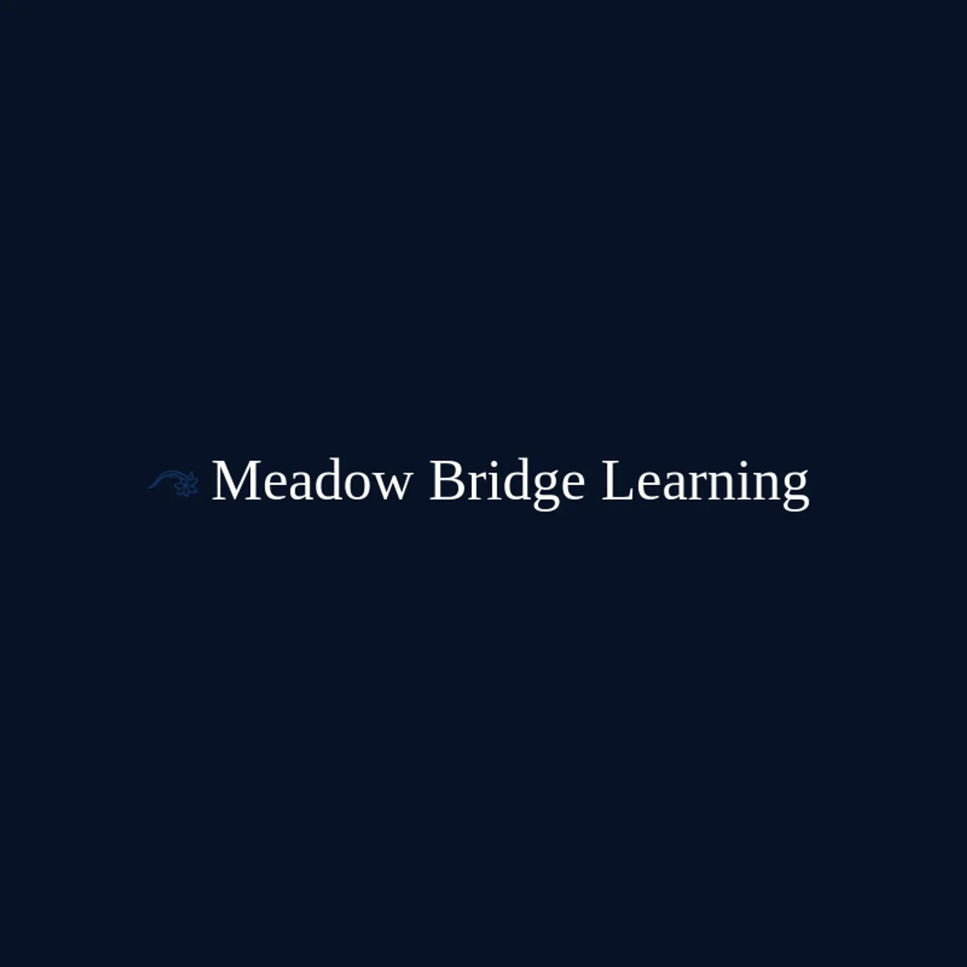 Meadow Bridge Learning logo for special education