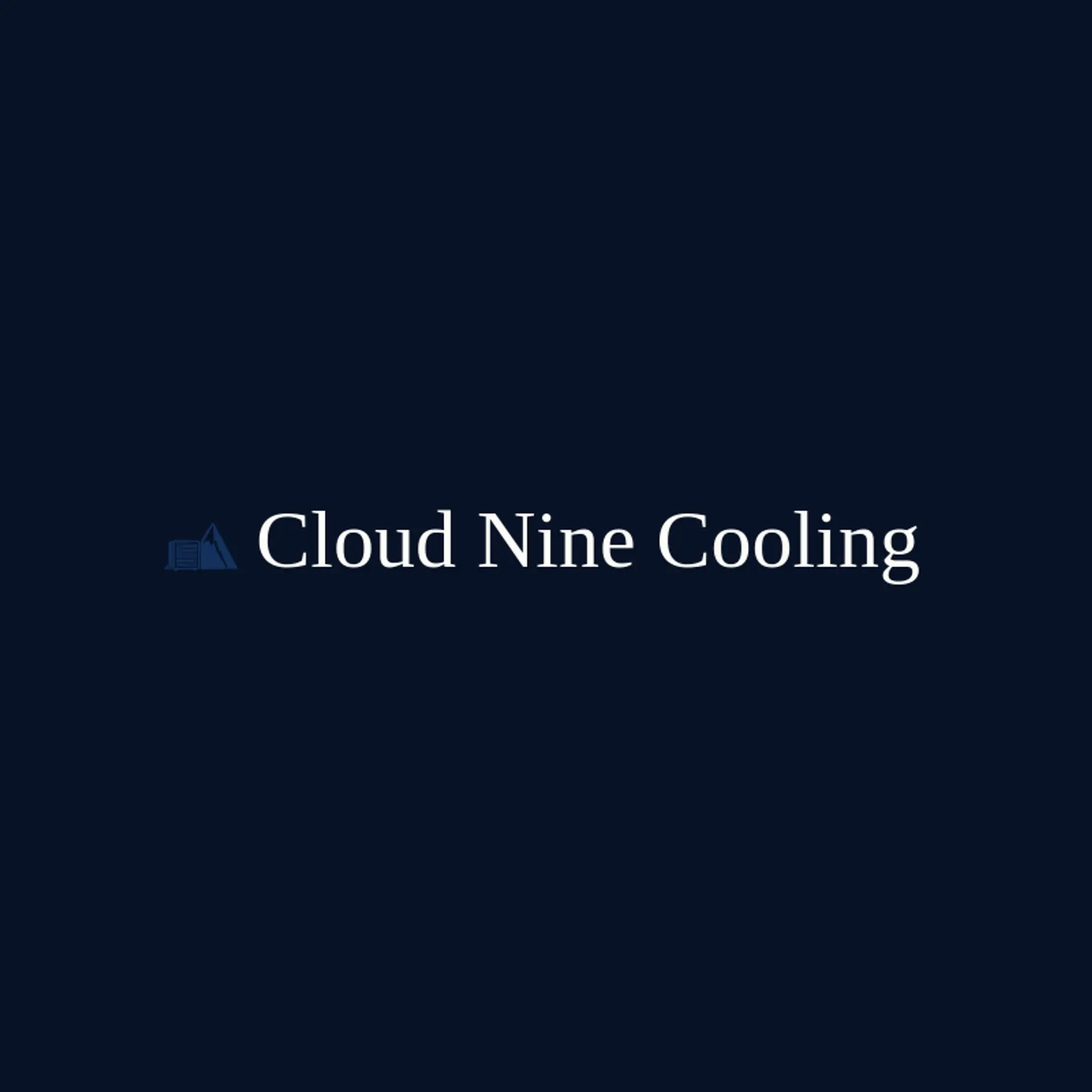 Cloud Nine Cooling logo for air conditioning