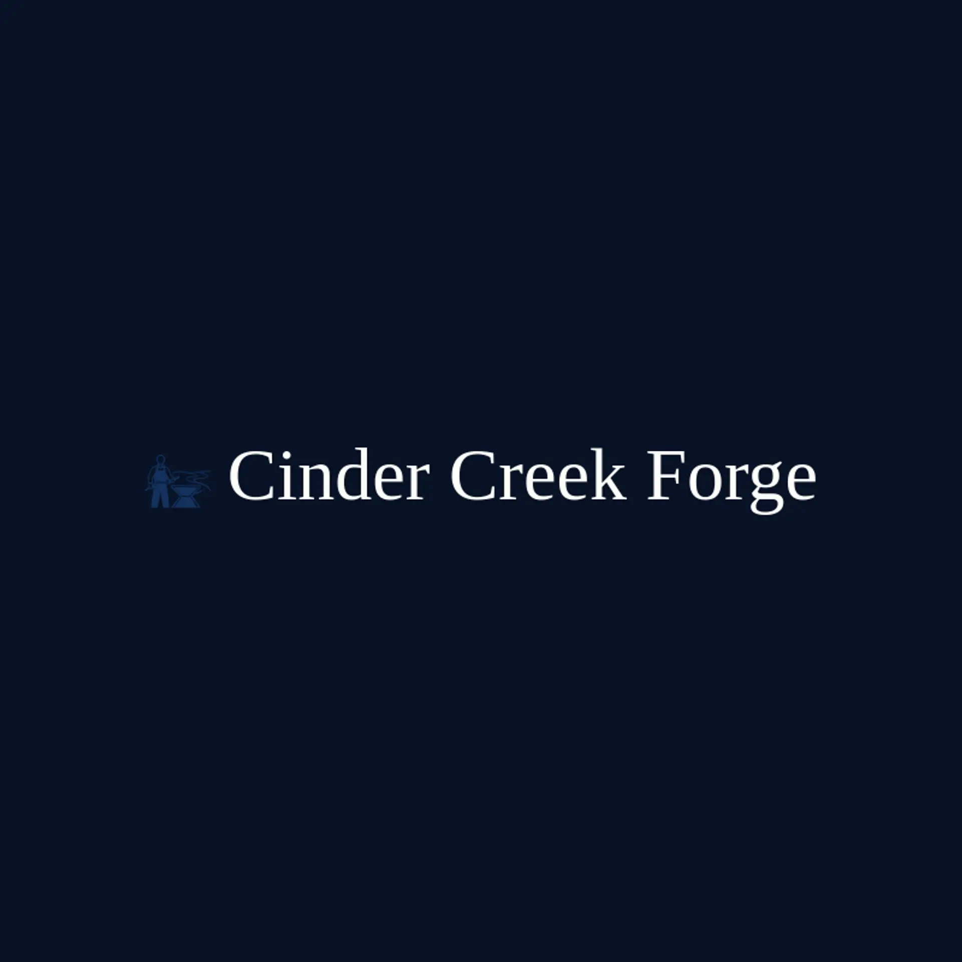 Cinder Creek Forge logo for blacksmith