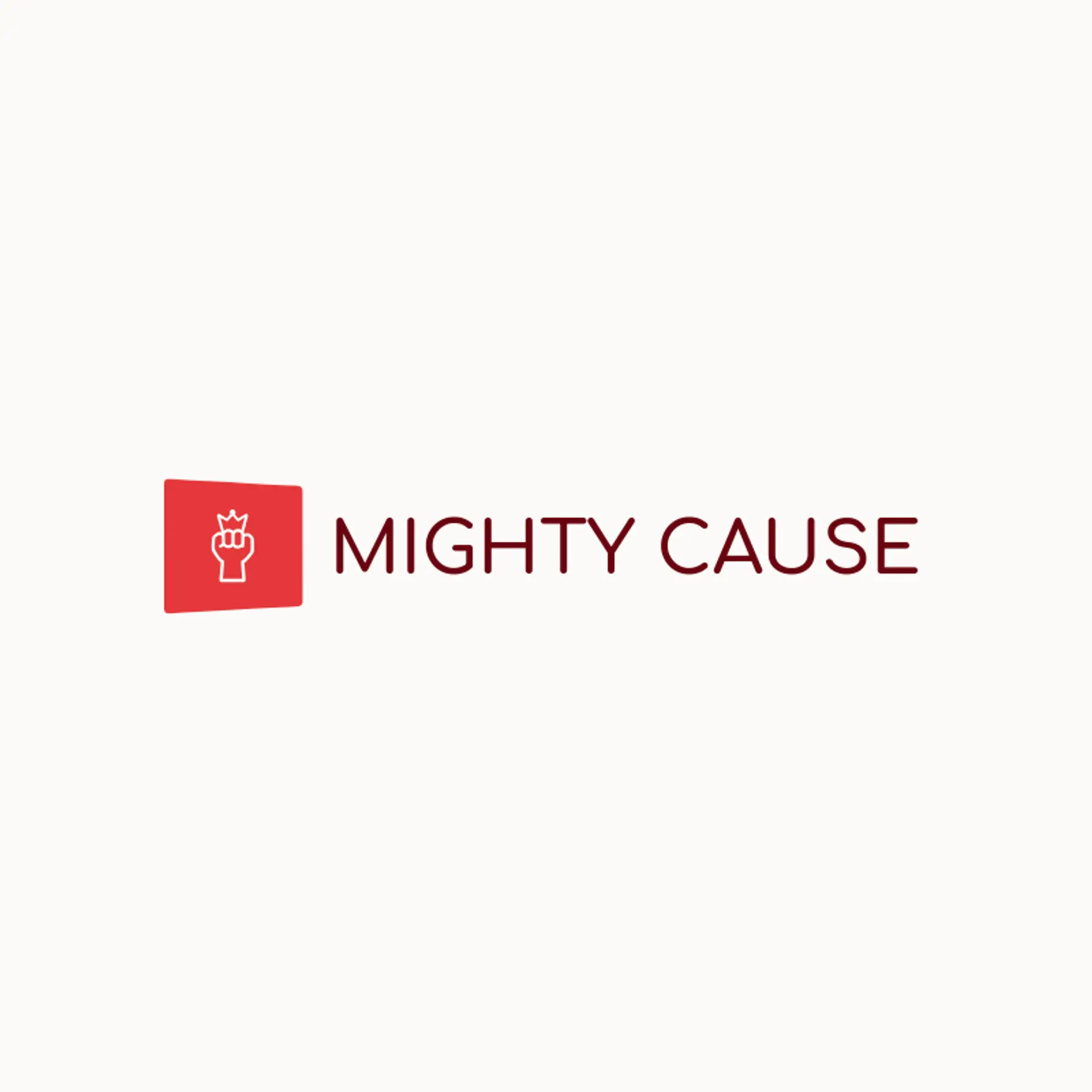 Mighty Cause logo for superhero