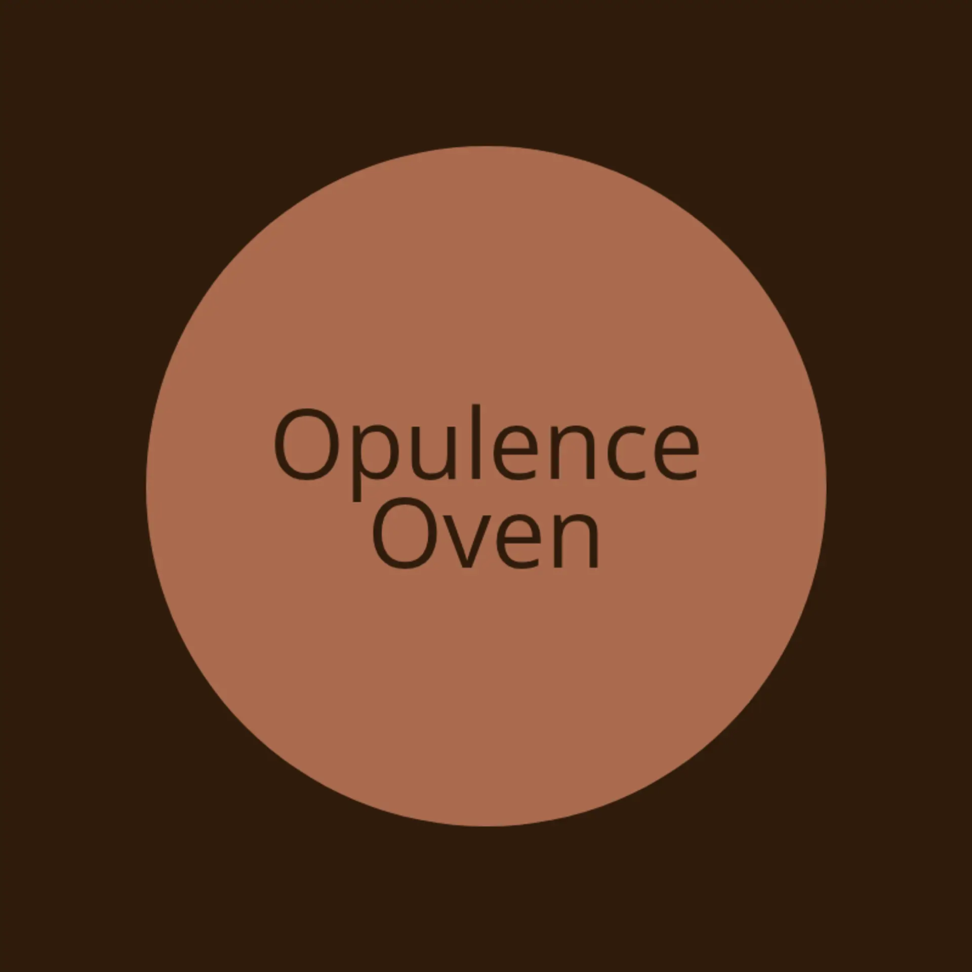 Opulence Oven logo for fine dining restaurant