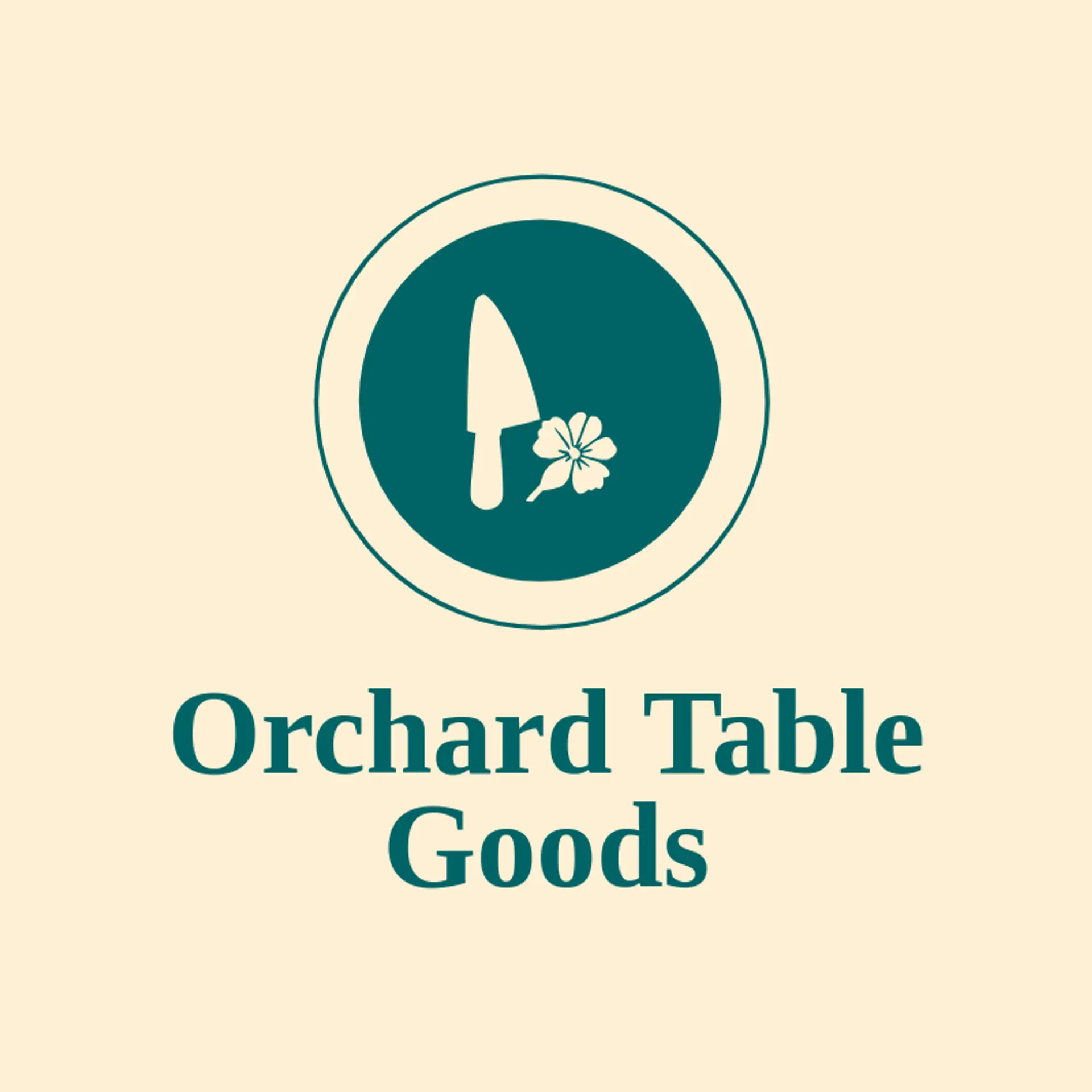 Orchard Table Goods logo for knife