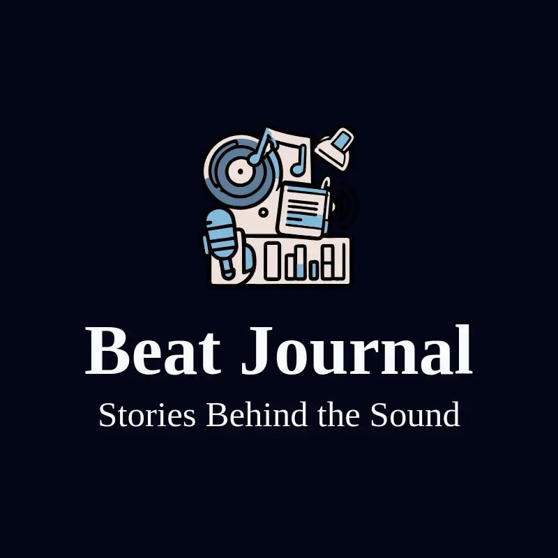 The magazine name Beat Journal as a branded logo with a color icon