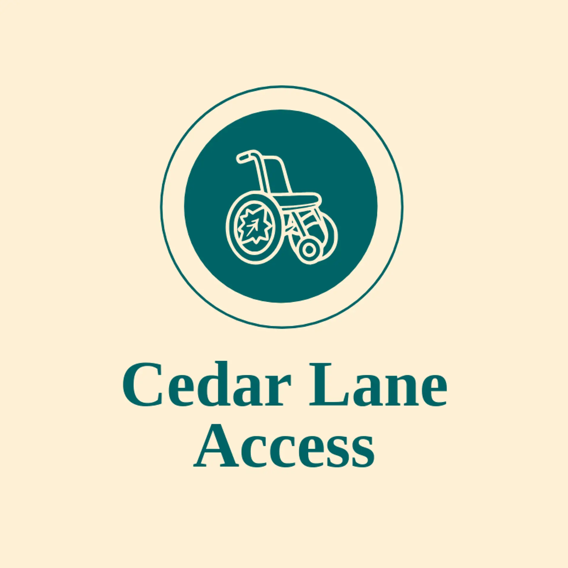 Cedar Lane Access logo for wheelchair