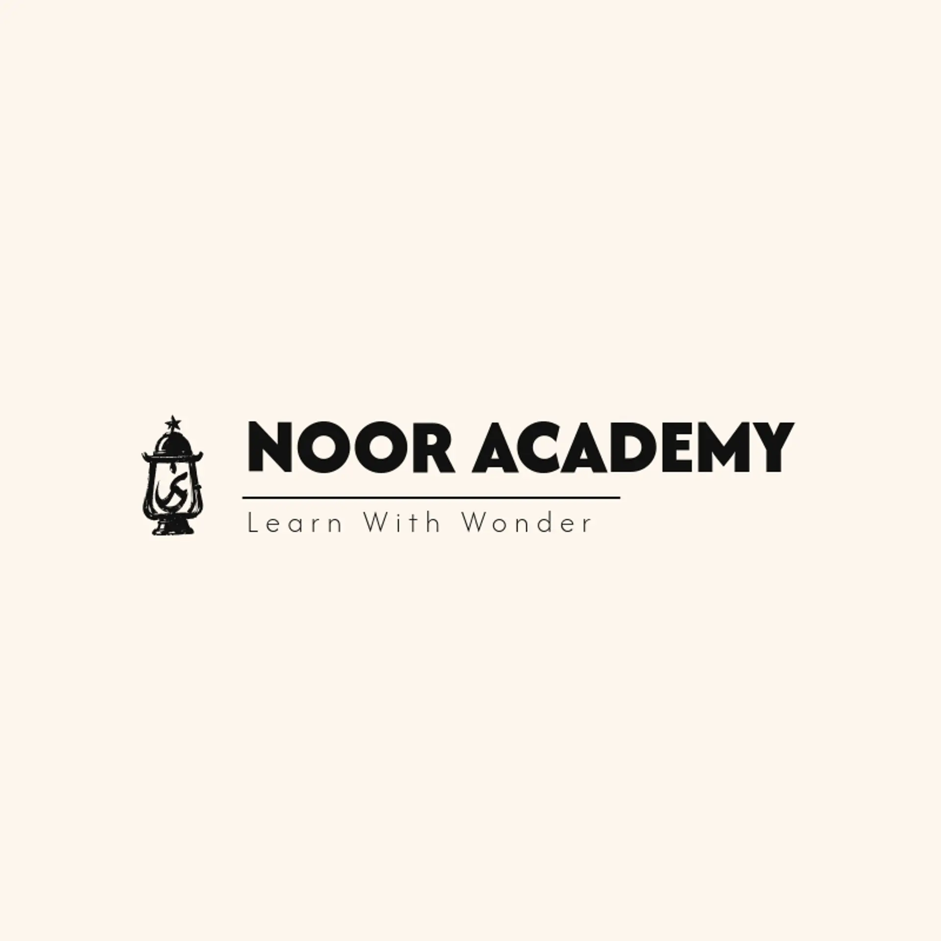 Noor Academy logo for urdu