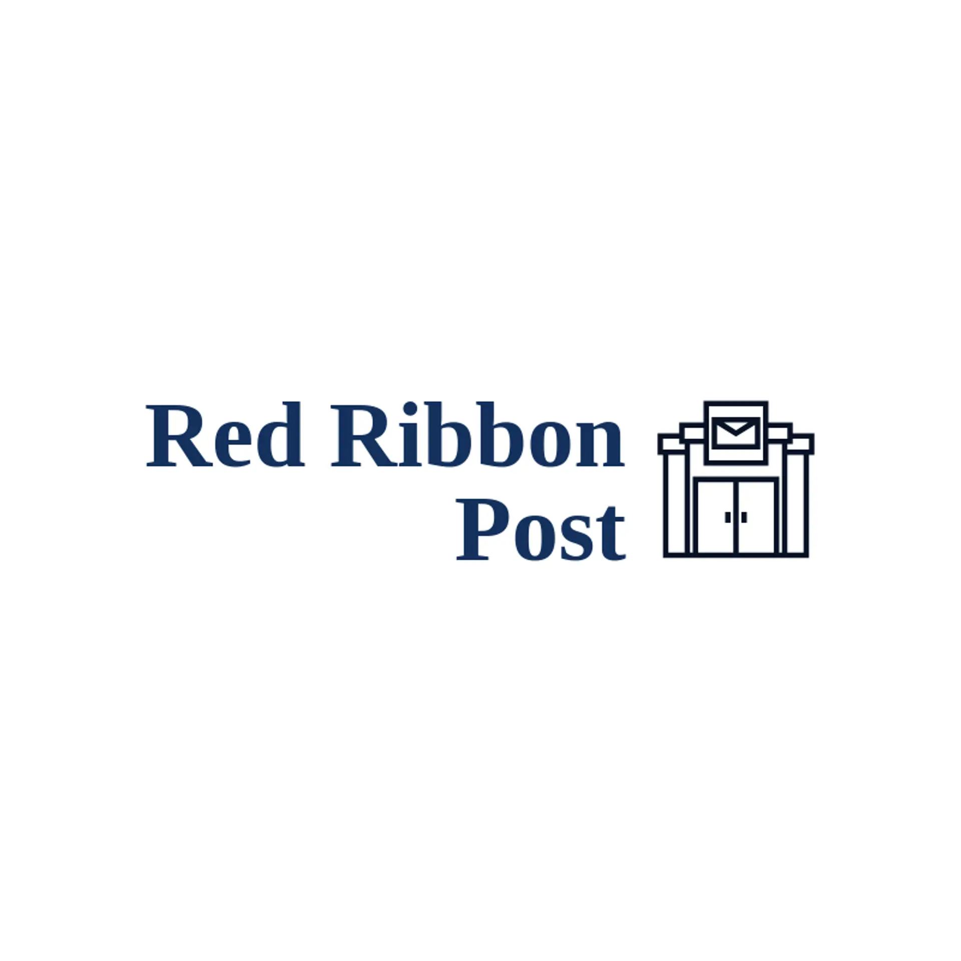 Red Ribbon Post logo for post office