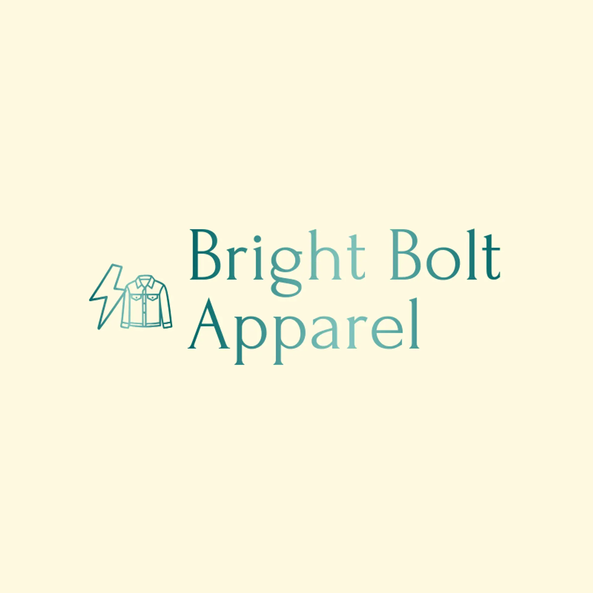 Bright Bolt Apparel logo for lightning