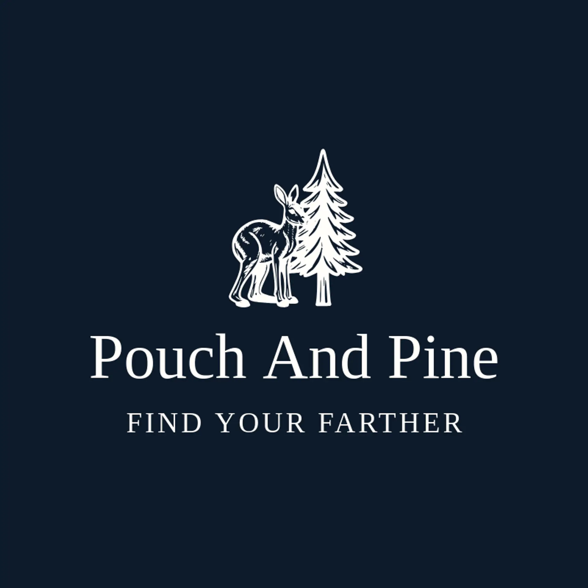 Pouch And Pine logo for kangaroo