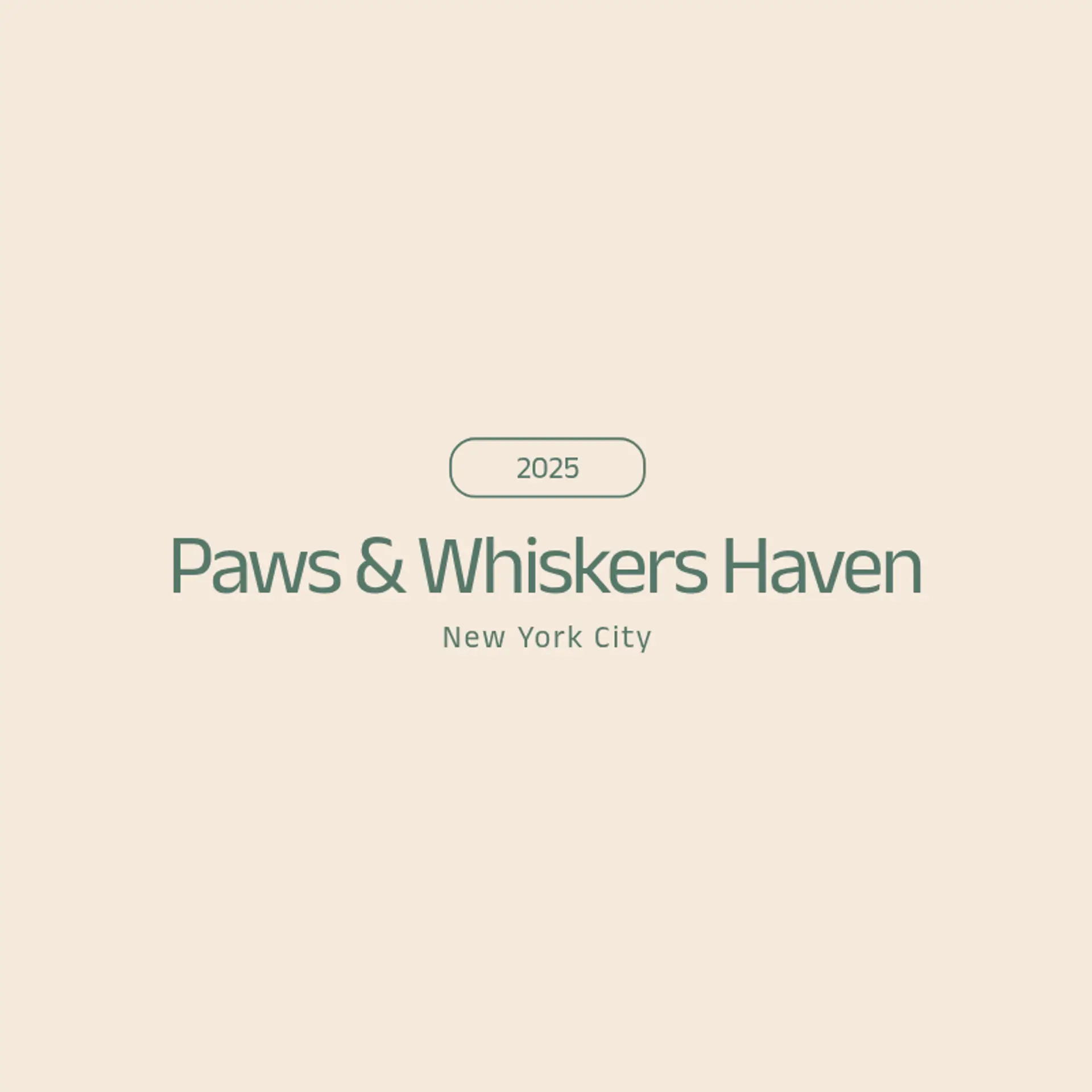 Paws & Whiskers Haven logo for pet