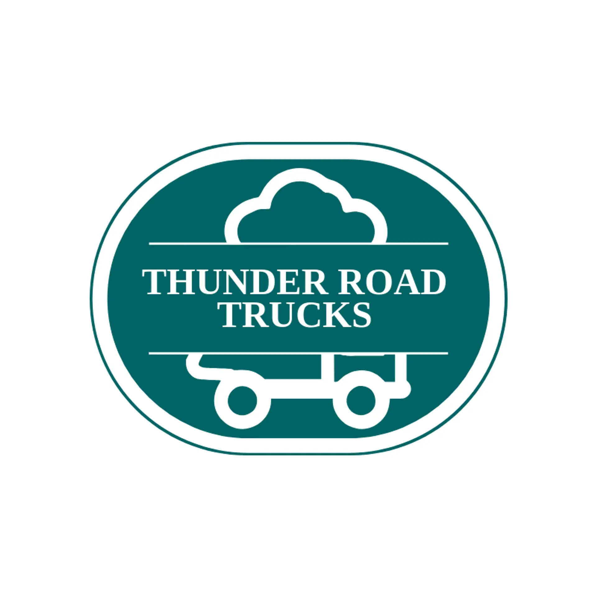 Thunder Road Trucks logo for dump truck